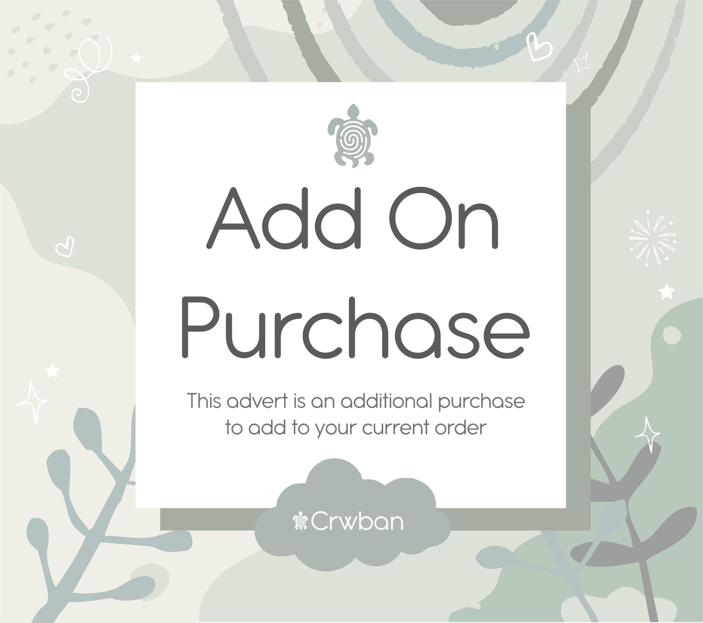 Custom Add On Item: Purchasing following confirmation