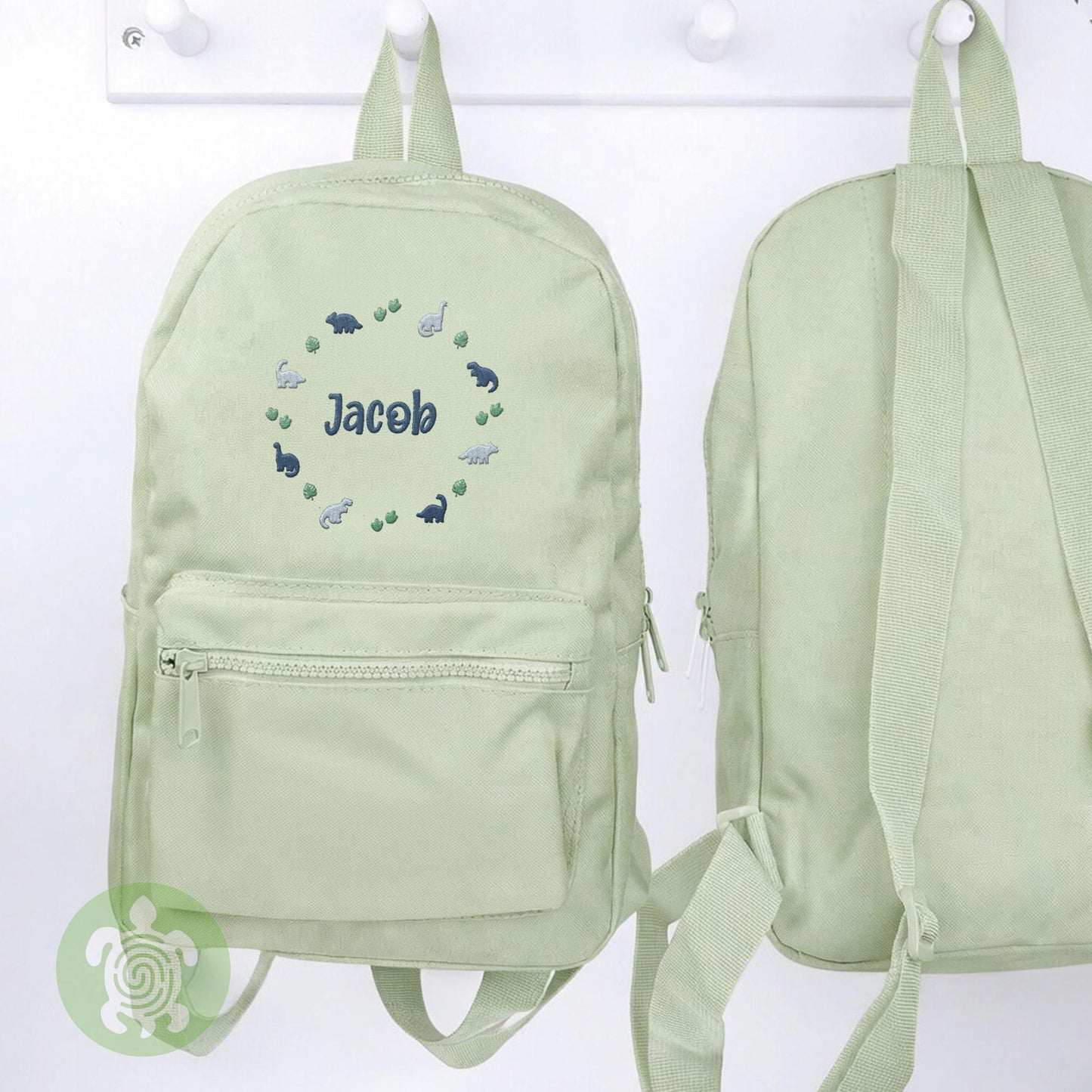 Embroidered Dinosaur Backpack, Personalised Children's Rucksack, Nursery Bag, Back to School, Toddler Bag, Birthday, School Bag