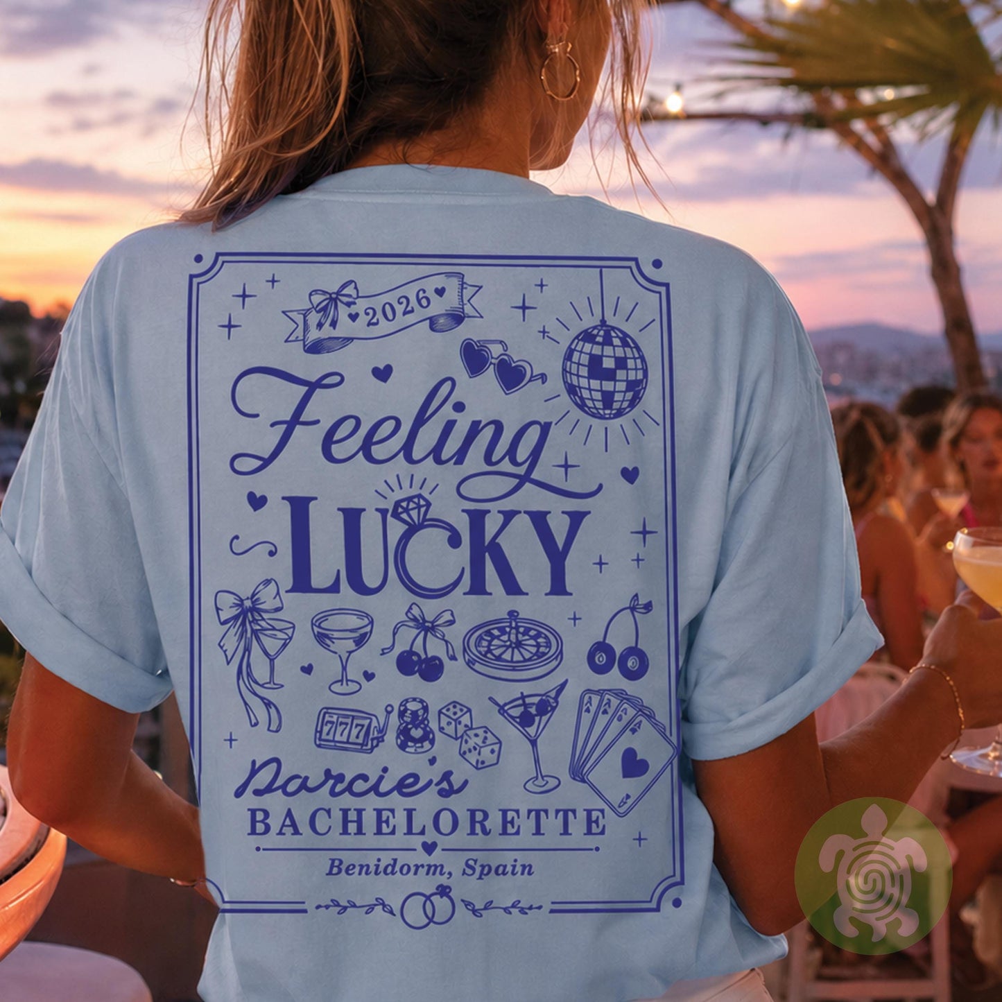 Matching Lucky In Love T-shirt, Personalised Team Bride, Bachelorette Party Tshirts, Bridal Party Top, Bride To Be, Hen Party Feeling Lucky