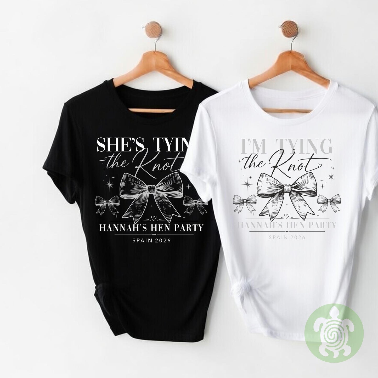 Matching Bride Hen Do Tying The Knot T-shirt, Personalised Tops, Bachelorette Party Tshirts, Bridal Party Top, Bride To Be Tee, Hen Party