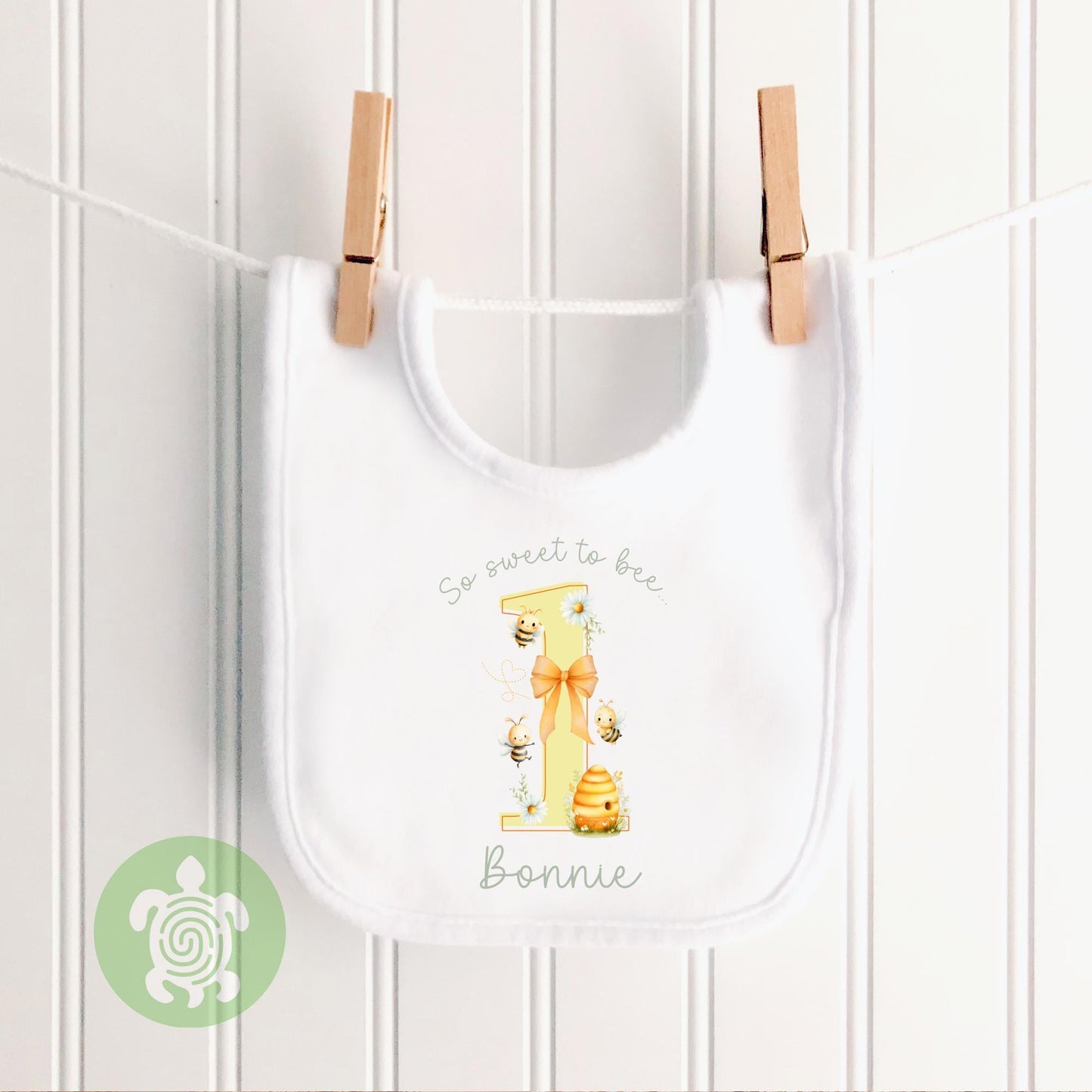 Personalised Too Sweet to Bee.. Any Age Birthday T-Shirt, Bee Theme, Bday Top, Vest, Sleepsuit, Party Outfit, Printed Child Clothing