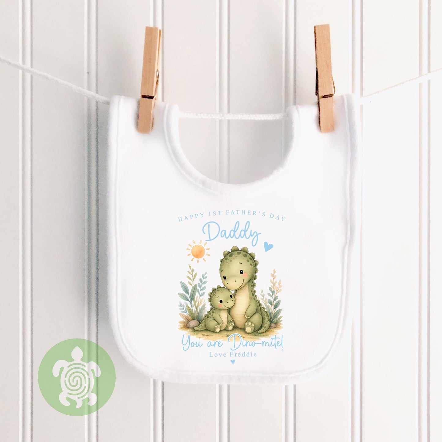 Personalised Happy First Father's Day, Newborn babygrow, First Father’s Day, Babis 1st Fathers day, You're Dino-mite, Gifts for 1st time Dad