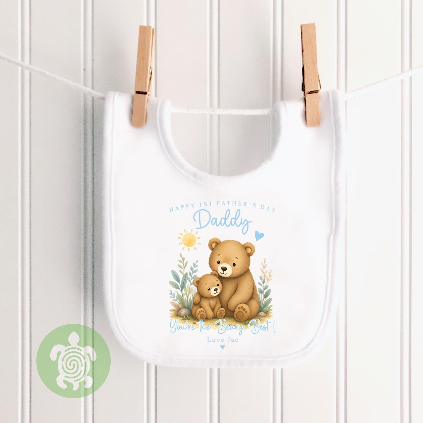 Personalised Happy First Father's Day, Newborn babygrow, First Father’s Day, Babis 1st Fathers day, Beary Best Dad, Gifts for first time Dad
