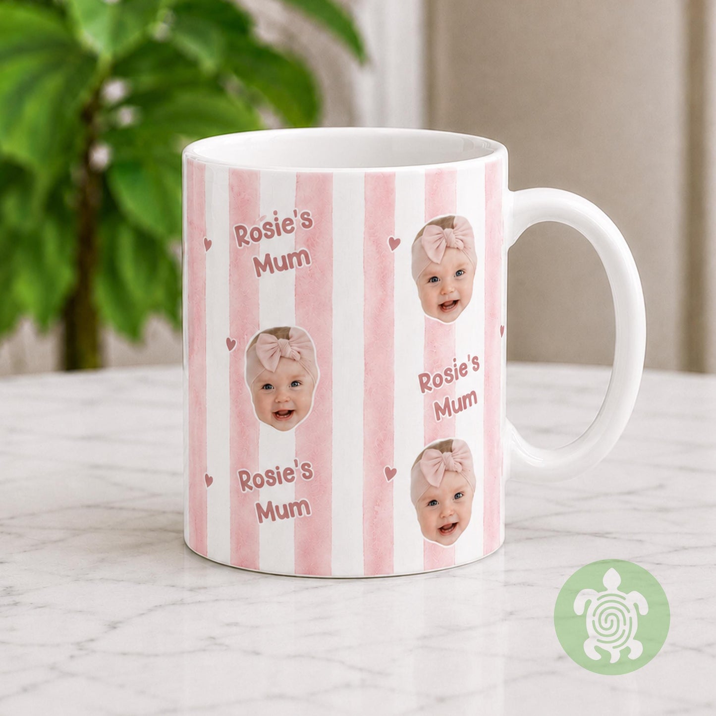 Personalised Baby Face Mug, Mum Dad Mug, Parents Coffee, Birthday Mugs, Gift for New Dad, Grandad Gift With Kids Photo, Best Uncle Auntie