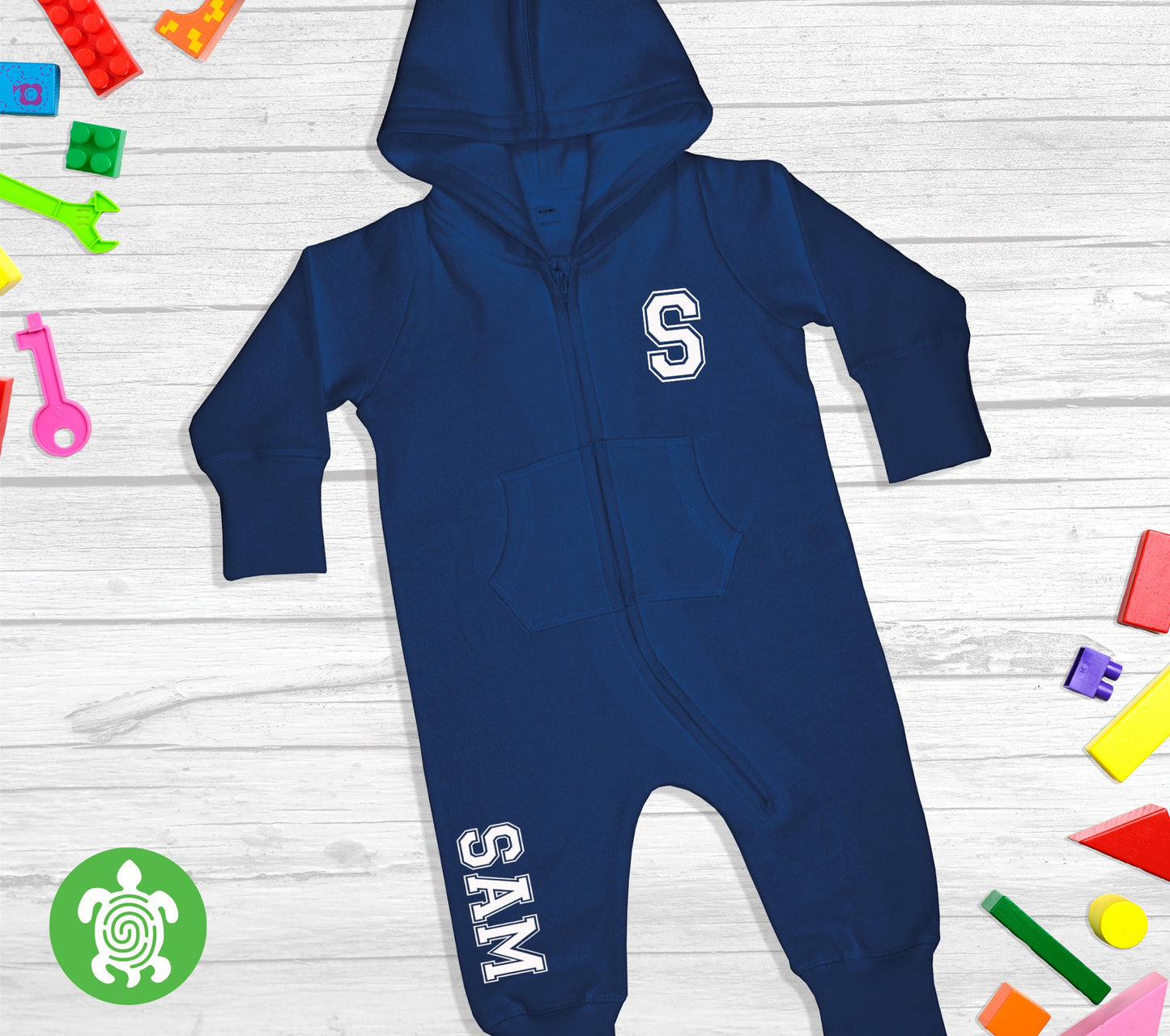 Personalised Varsity Onesie Baby and Toddler All-in-one Childrenswear