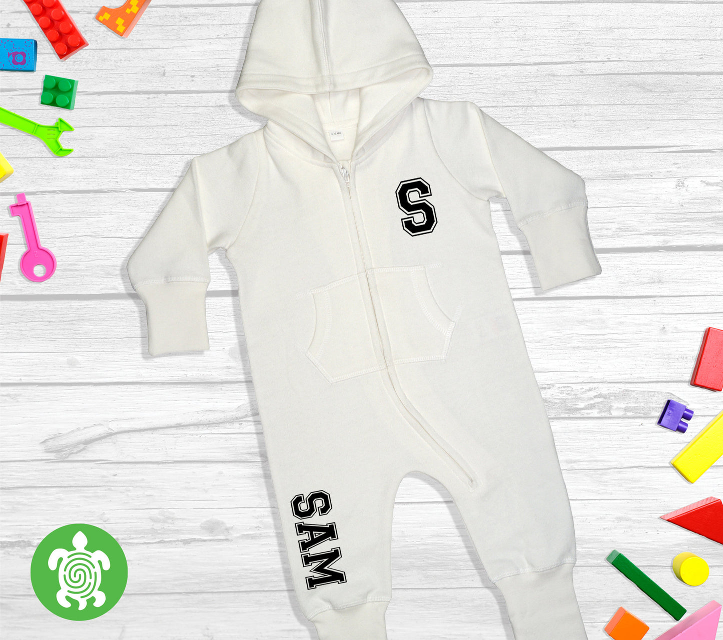 Personalised Varsity Onesie Baby and Toddler All-in-one Childrenswear