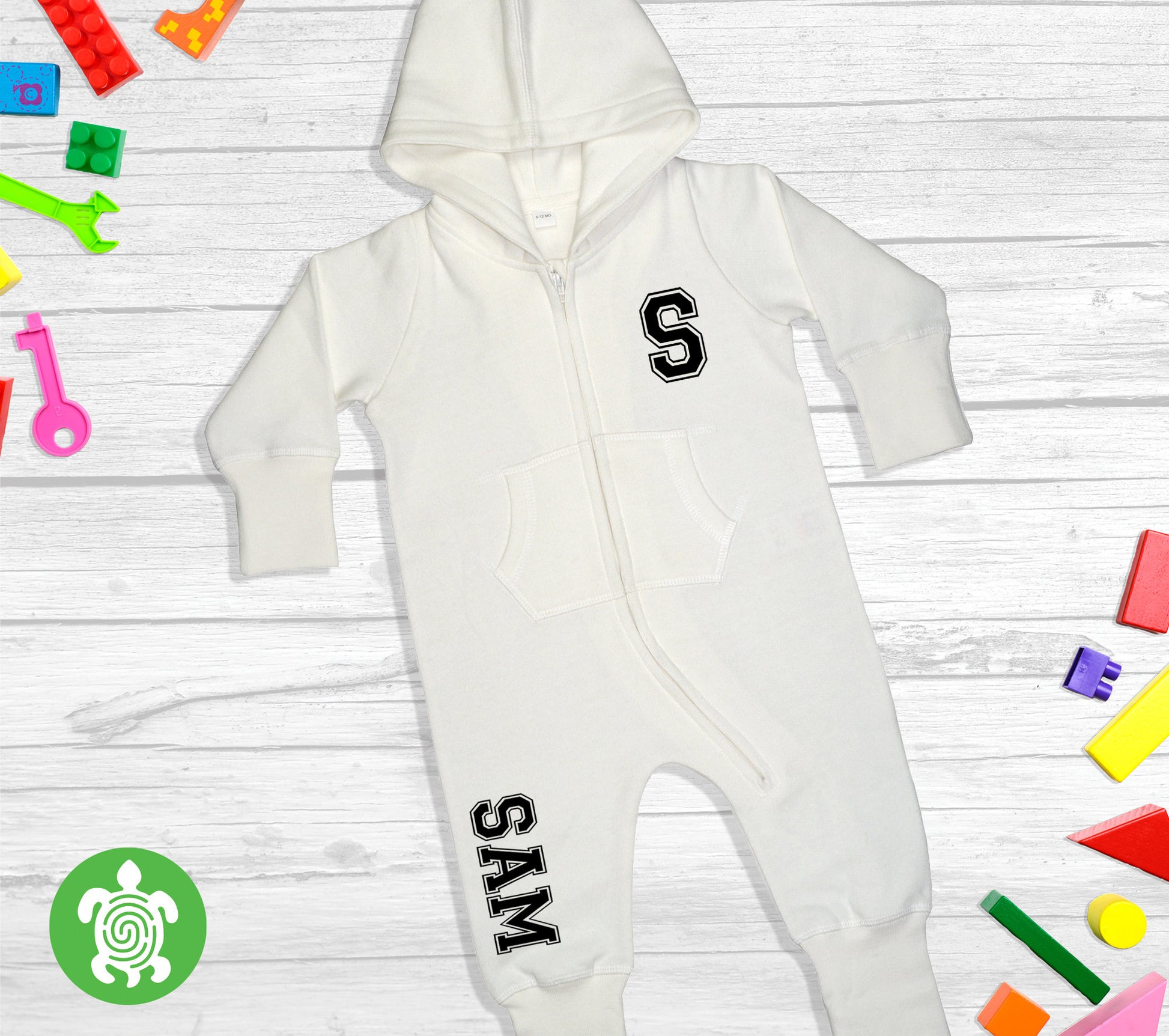 Personalised Varsity Onesie Baby and Toddler All-in-one Childrenswear