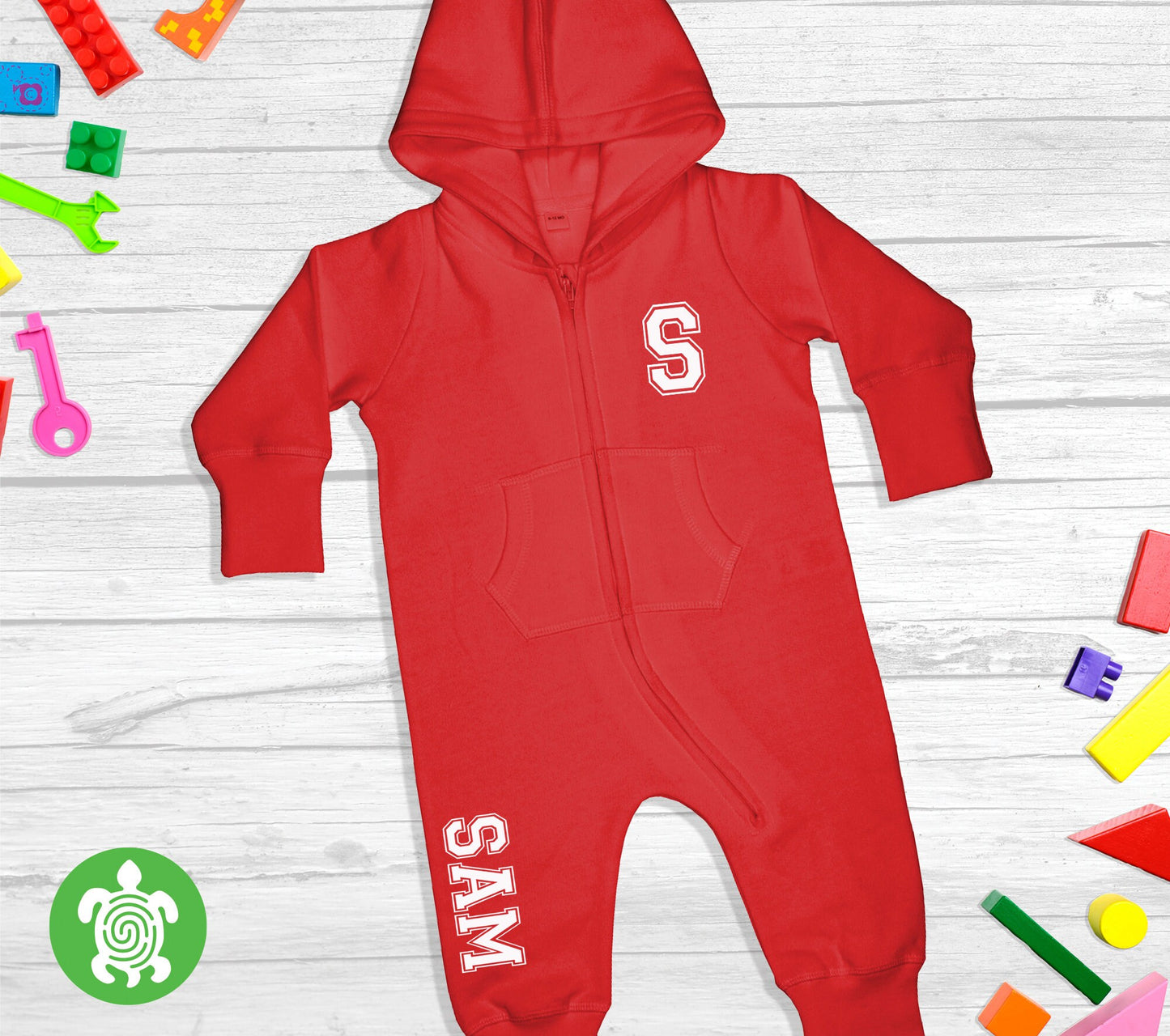 Personalised Varsity Onesie Baby and Toddler All-in-one Childrenswear