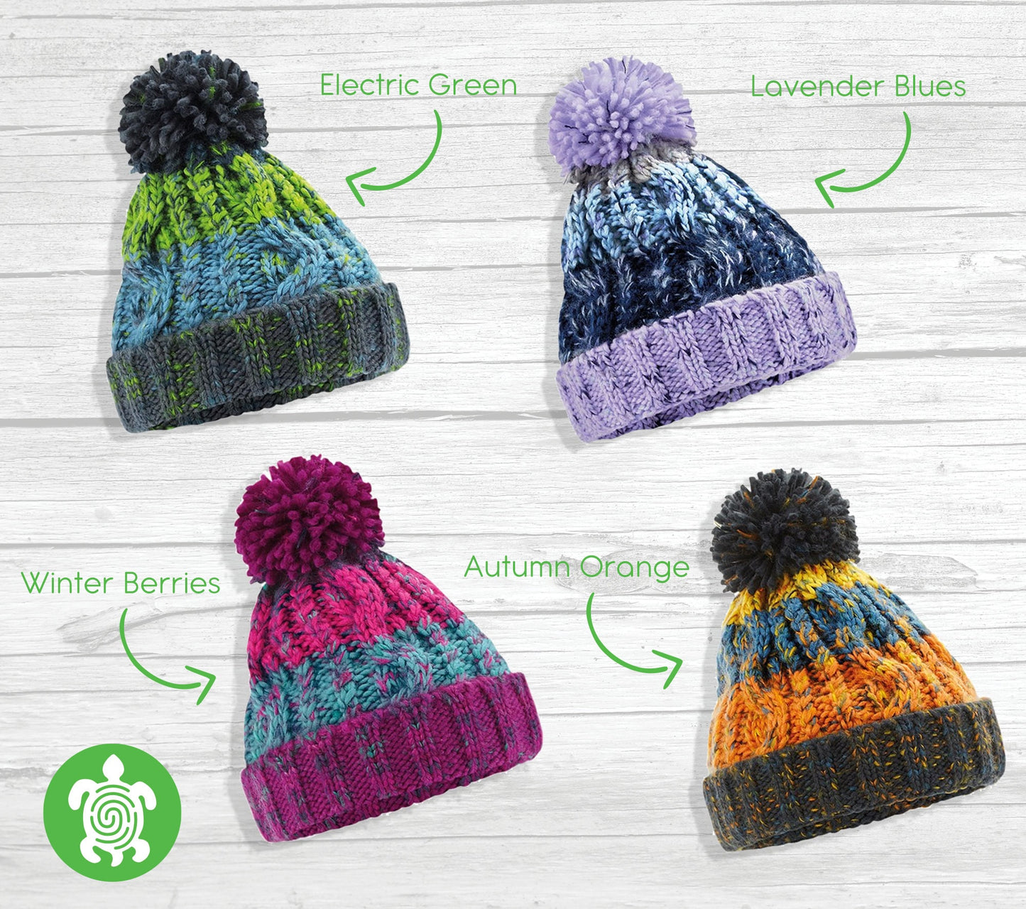 Matching Pom Pom Beanie Winter Hat | Mini & Me | Big Man Little Man | Set for Adults Children and Infants Outdoor Headwear