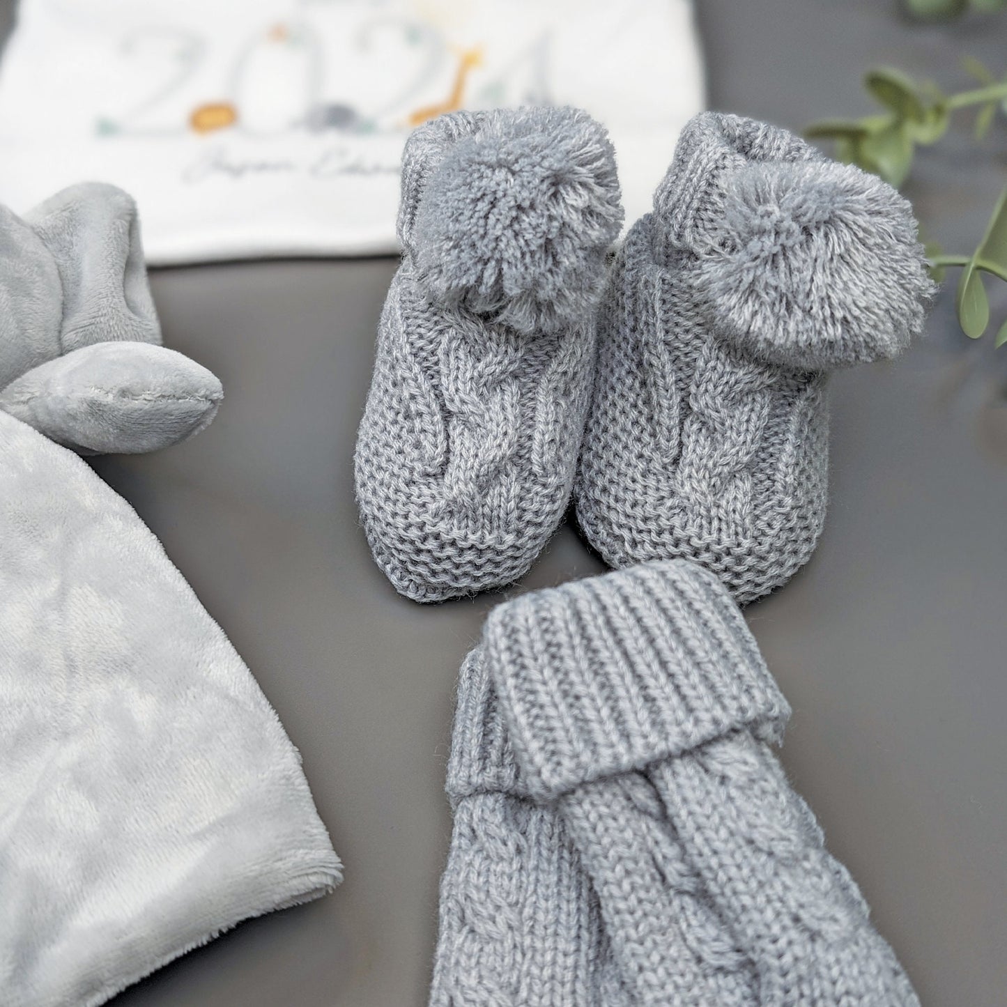 Cwtch Elephant Grey Safari Baby Gift Set | Baby Shower Gift | Baby Sleepsuit | Baby Gift | Newborn Girl Boy | New Baby Gift | Newborn Baby