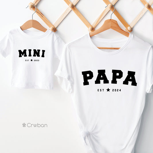 Matching Daddy and Mini T-shirts, Father's Day Gift, Toddler Girl Boy, Matching Dad Dada Gift Set, T-shirt Daddy & Me, Birthday Gift