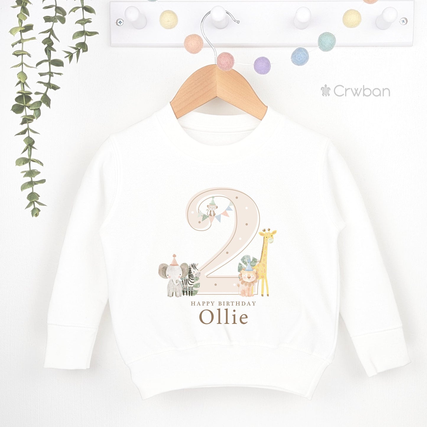 Safari Neutral Shadow Happy Birthday Party T-shirt Top, Personalised 1st 2nd 3rd Birthday design, Birthday Outfit, First Second Birthday Tee