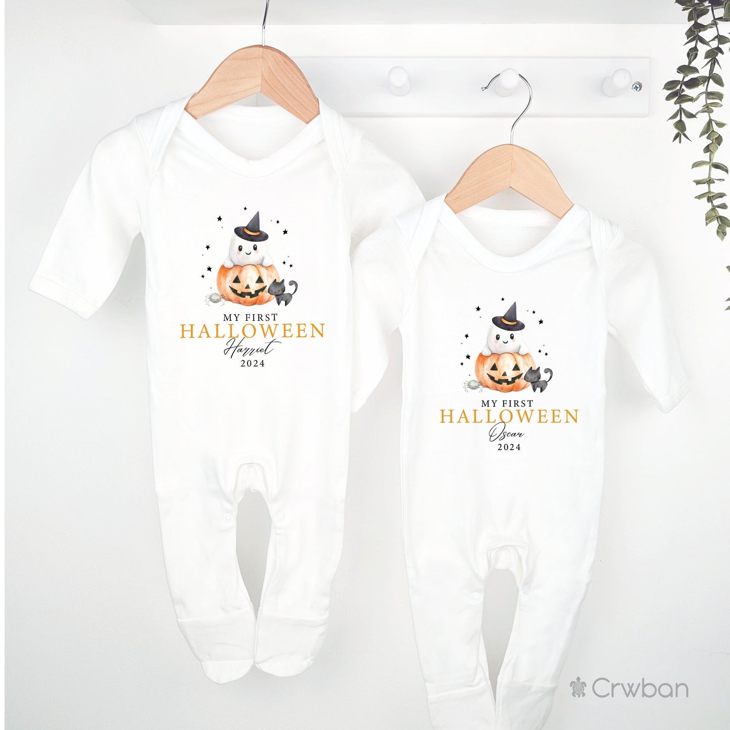 Personalised My 1st Halloween Pumpkin Friends, Baby Halloween, First Halloween Baby vest, Halloween Outfit, Halloween Costume, Baby outfit