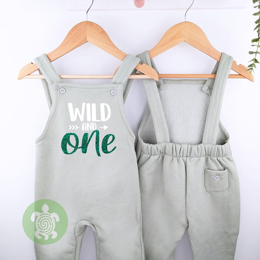 Wild One 1st Birthday Fleece Dungarees, Party Outfit design, Toddler Childs First, Boy Girl Party Outfit, Kids Overalls, Birthday Outfit