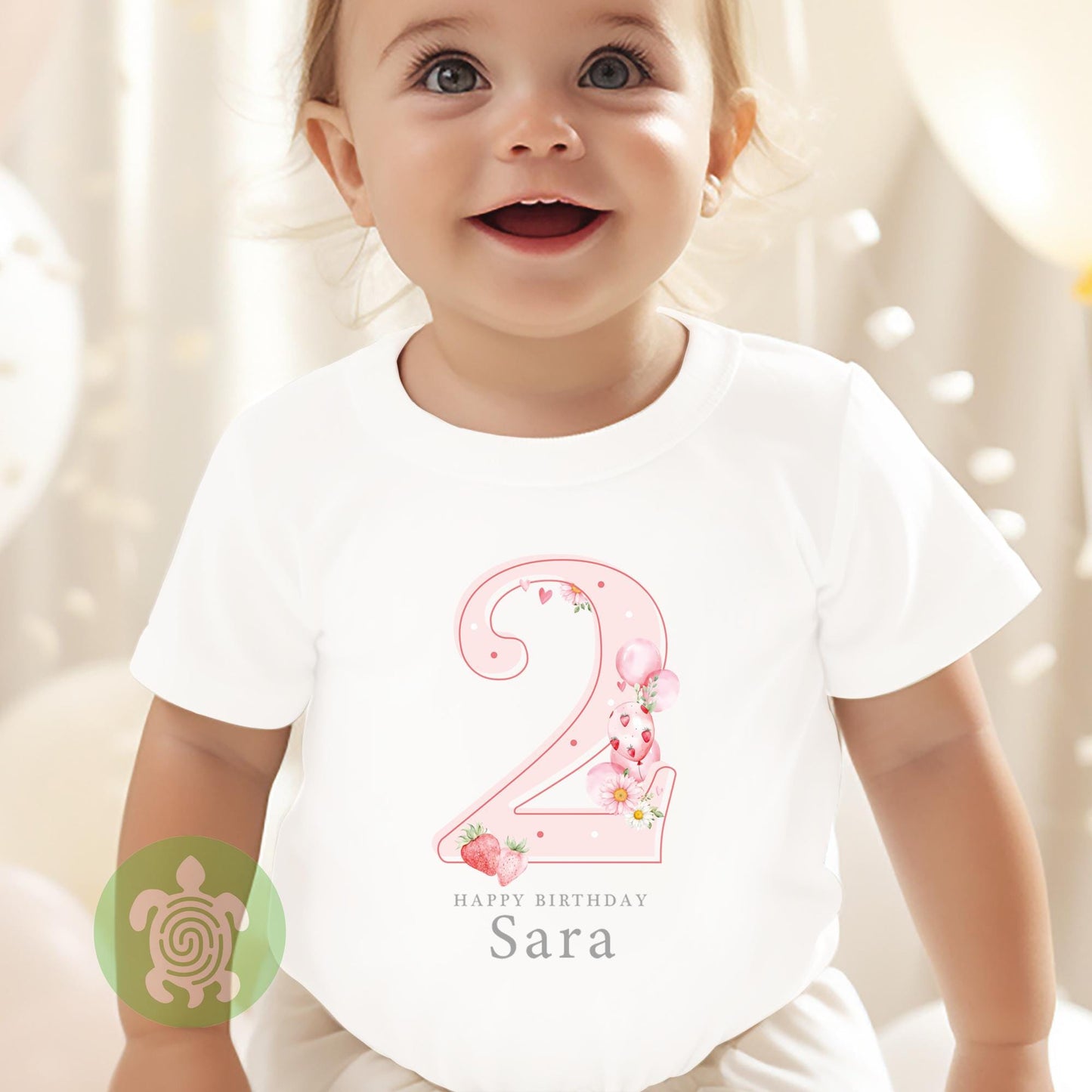 Personalised Strawberry Birthday Any Age, 1st Birthday Party Sweatshirt, Birthday T-shirt, Baby Vest, Childs Jumper, Girl, Birthday outfit