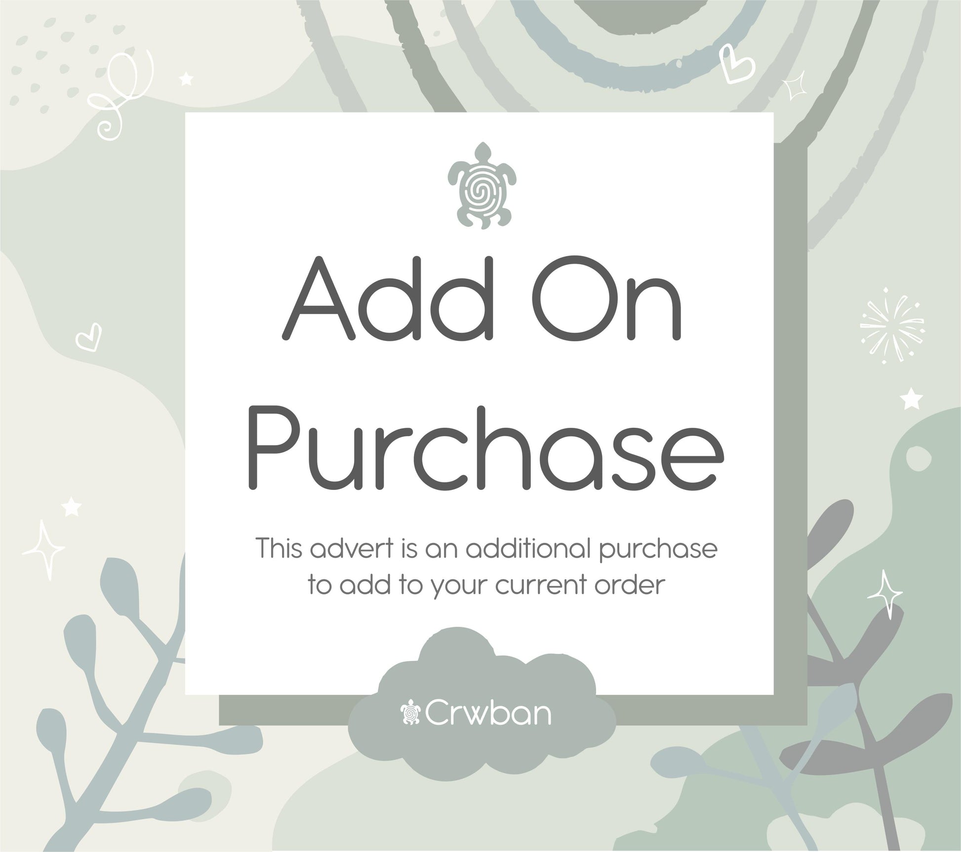 Custom Add On Item: Purchasing following confirmation