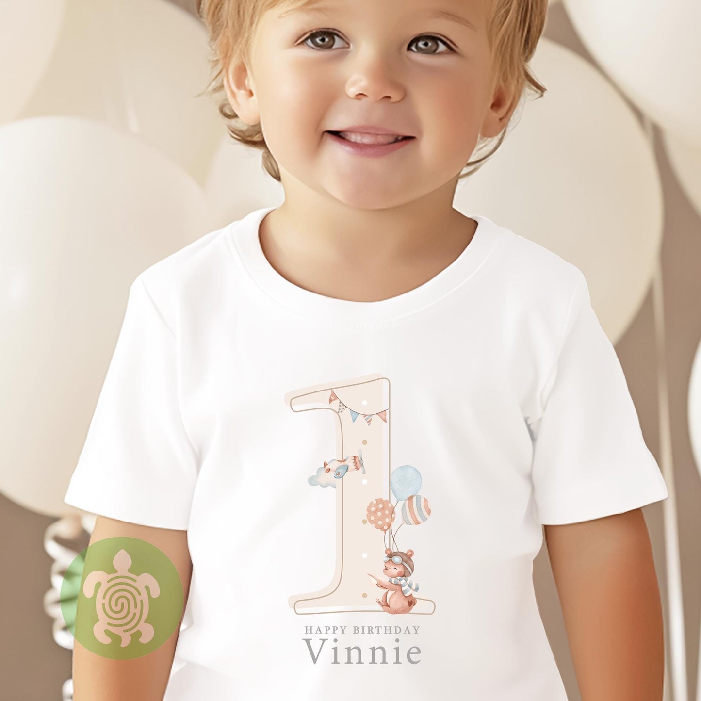 Personalised Airplane Teddy Shadow Birthday Any Age, 1st Birthday Party, Birthday T-shirt, Baby Vest, Childs Jumper, Birthday outfit