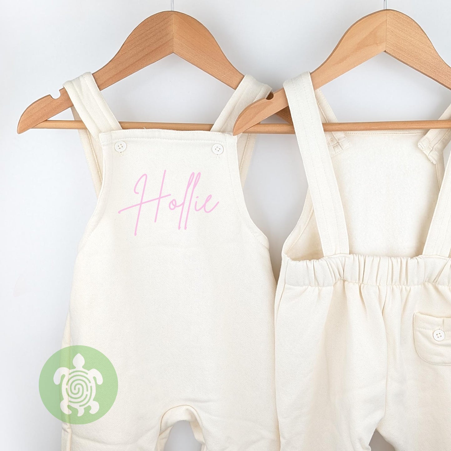 Personalised Printed Baby Toddler Kids Dusty Pink Fleece Dungarees, Party Outfit Birthday Gift Birthday Girl