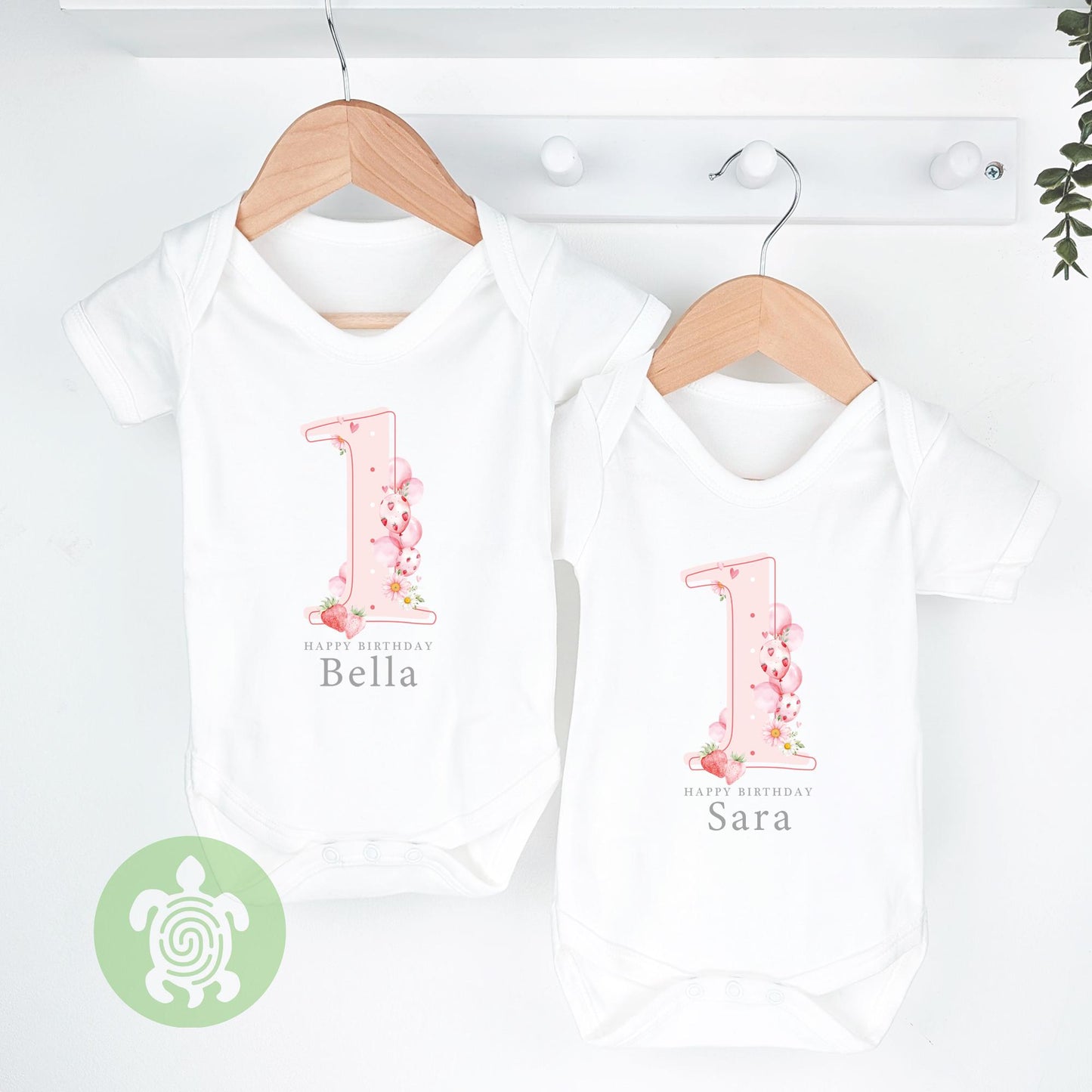 Personalised Strawberry Birthday Any Age, 1st Birthday Party Sweatshirt, Birthday T-shirt, Baby Vest, Childs Jumper, Girl, Birthday outfit