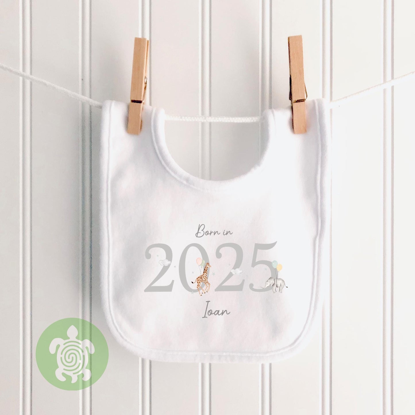 Personalised Born In Safari New Baby gift set | Personalised Sleepsuit Baby Vest| keepsake Gift | Coming home outfit |Baby Boy Girl Outfit