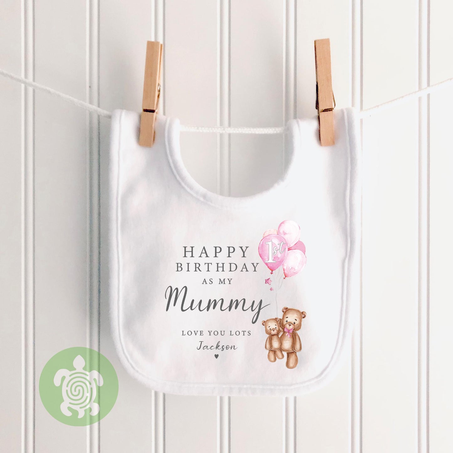 Happy 1st Birthday as my Mummy Love you Lots Baby Bodysuit Babygrow, Personalised Teddy Bear, Birthday As Parents Mum, Mummy Gift