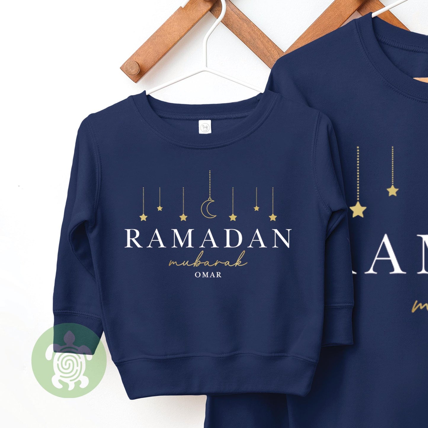 Personalised Ramadan Navy Sweatshirts For Family, Eid Islam Muslim Eid, Women Men Sweatshirt, Jumpers For Kids, Muslim Holiday