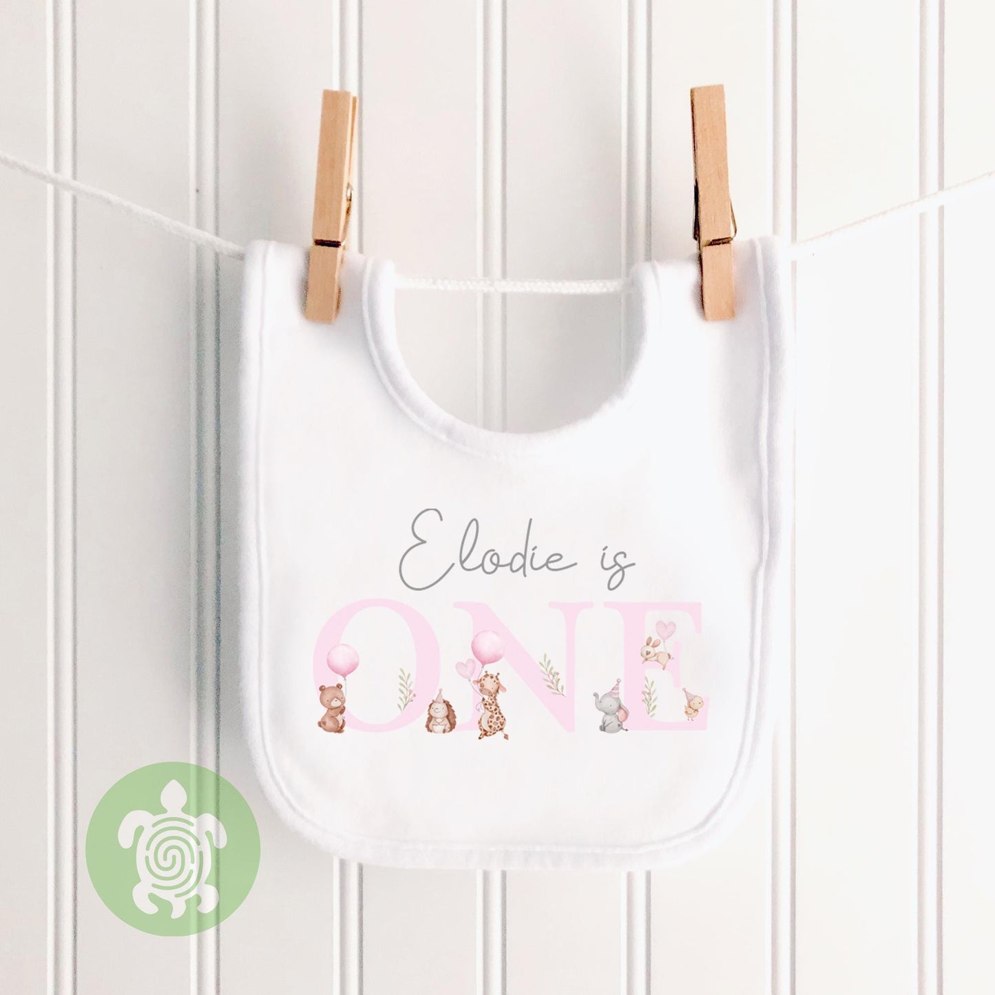 Pink Animals Birthday Party Birthday T-shirt, 1st birthday Sweatshirt, Personalised First Birthday design, Childs Any Age, Baby Girl Gift