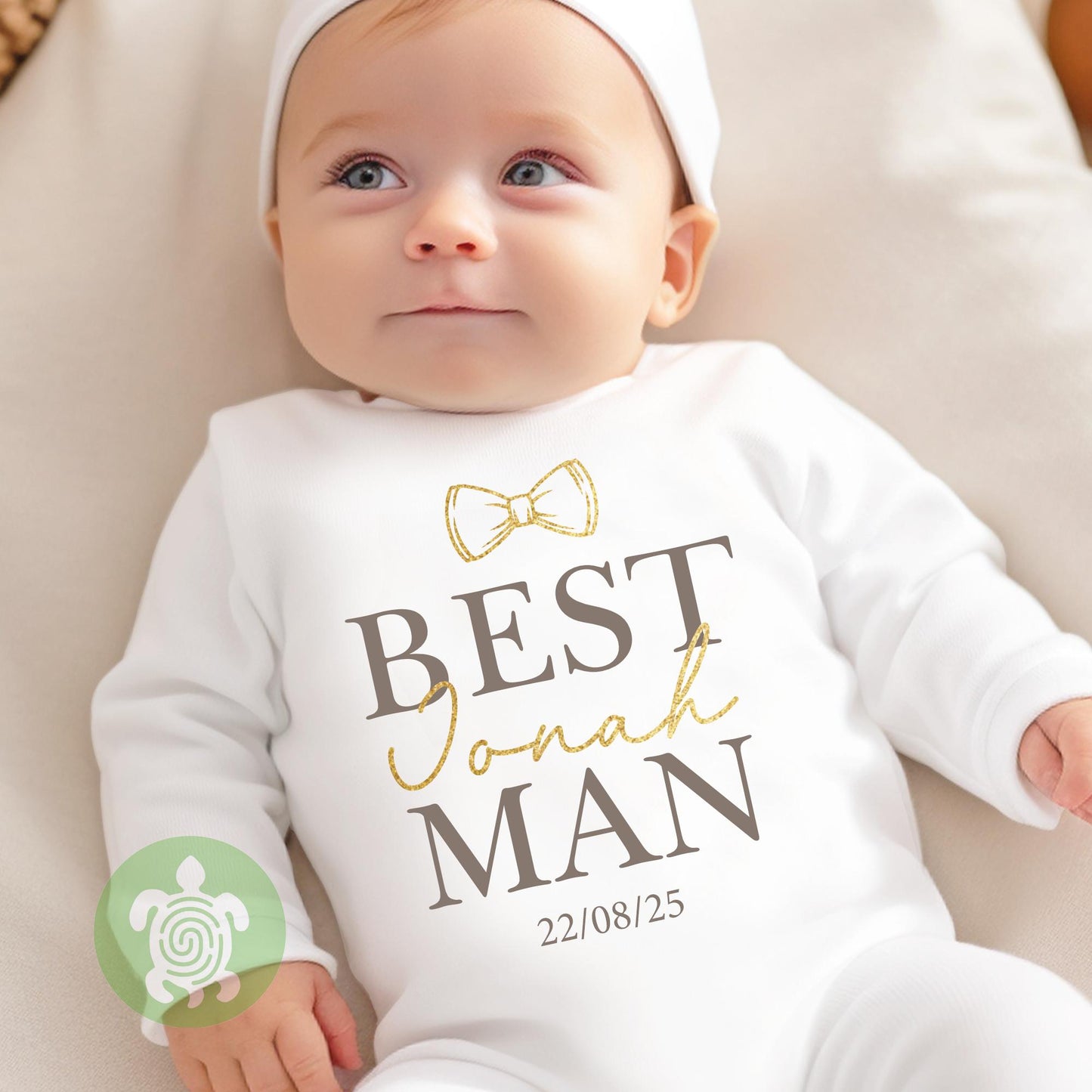 Page Boy Best Man Wedding Glitter Name Bow Tie, Special Occasion, Kids Outfit, Morning Set, Custom Cotton Clothing, Tight-fitting style