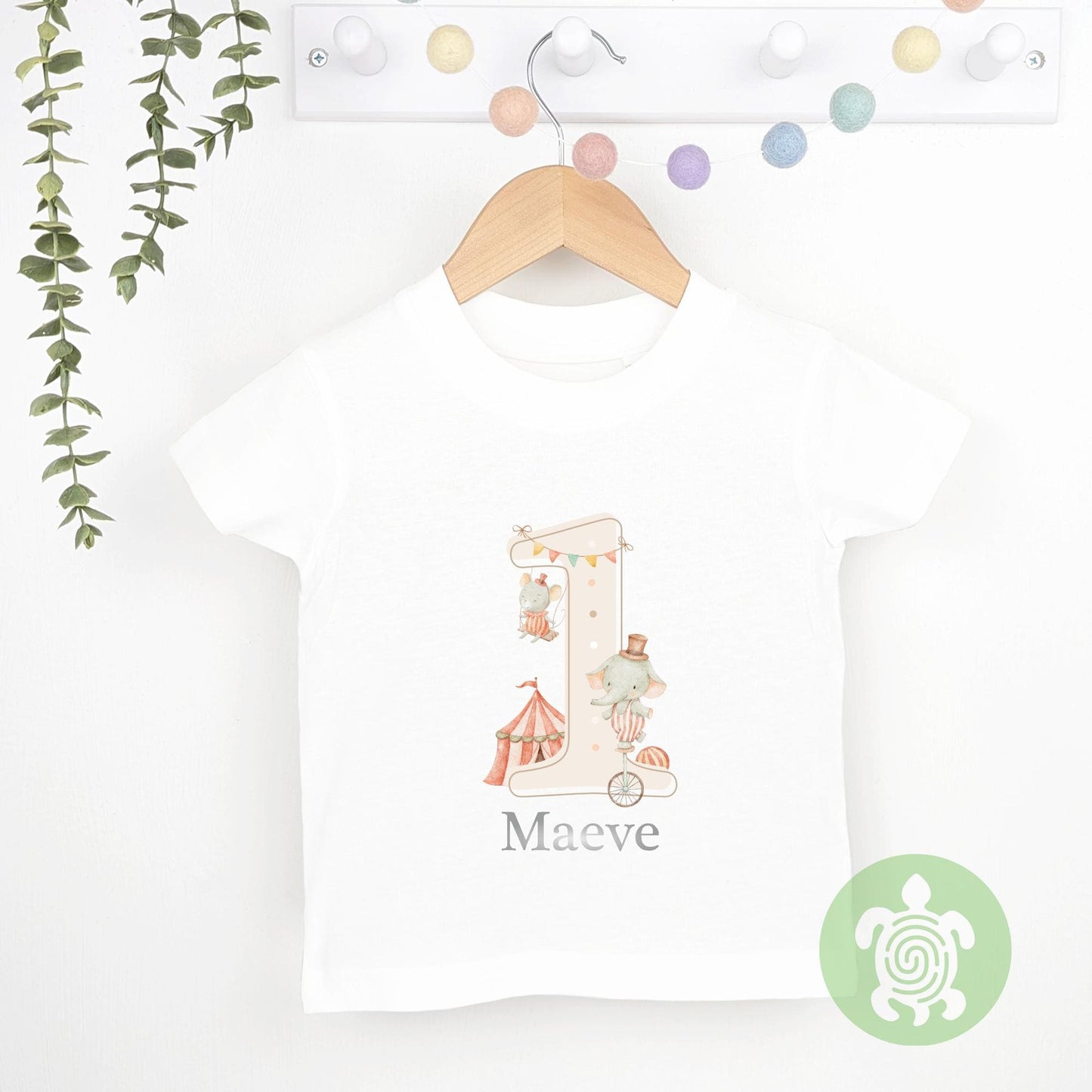 Neutral Circus Friends Birthday Party Tshirt, Sweatshirt, Any Age, personalised First Birthday design Childs Jumper Sweatshirt Baby Boy Girl