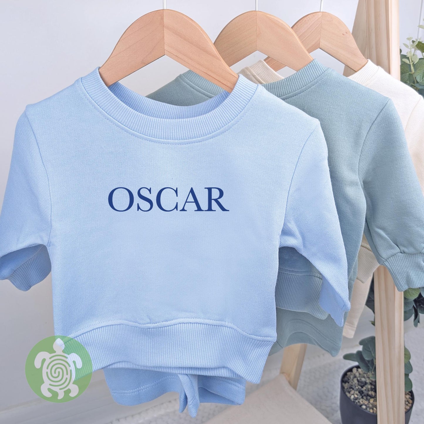 Sweater and Shorts Personalised Cotton Sets, Printed Name, Kids Sets, Personalised Outfit, Toddler Outfit, Children's Summer Outfit Set