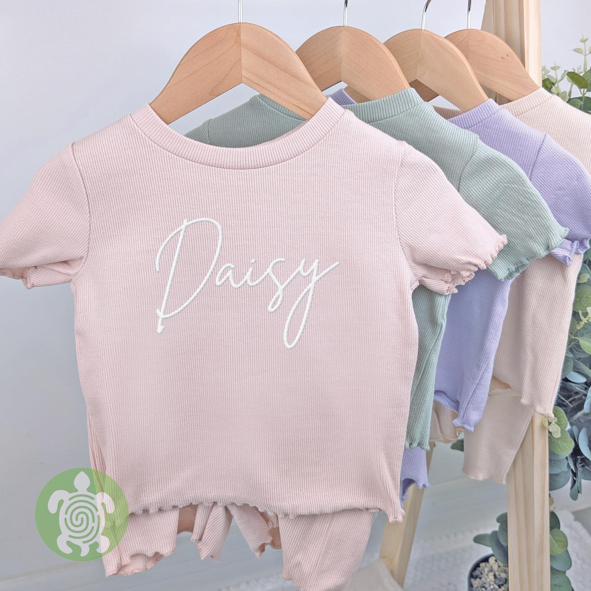 Summer Personalised Embroidered Name Child Cotton Sets, Kids Sets, Personalised T-Shirt &Shorts Summer Outfit, Toddler Outfit, Summer Outfit