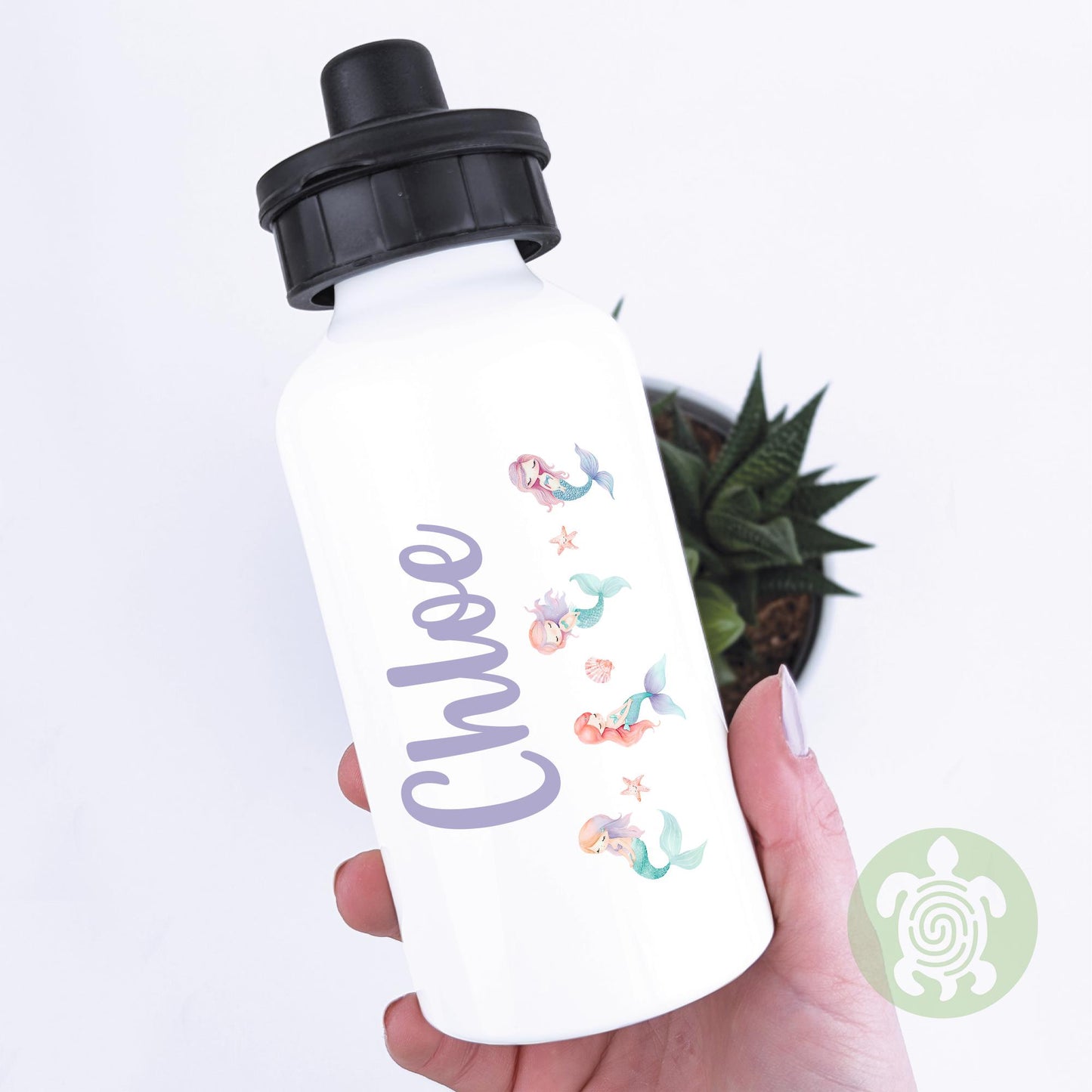 Personalised Mermaid Lunch Bag, Snack Box & Water Bottle Set - Kids Lunch Bag - Girls Lunch Box - Kids Water Bottles - Girls back to school