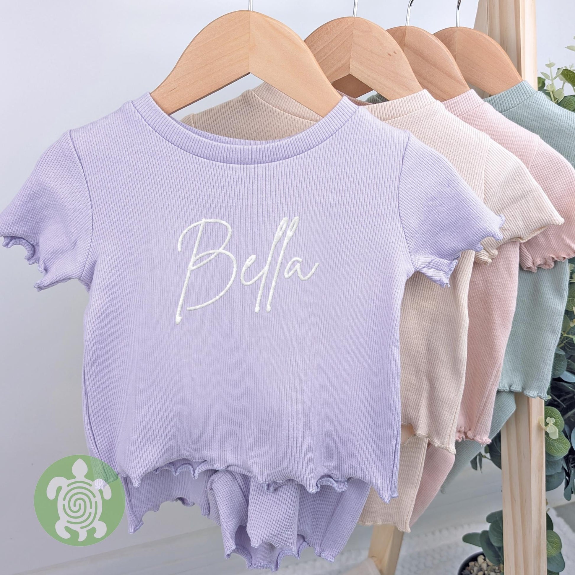 Summer Personalised Embroidered Name Child Cotton Sets, Kids Sets, Personalised T-Shirt &Shorts Summer Outfit, Toddler Outfit, Summer Outfit