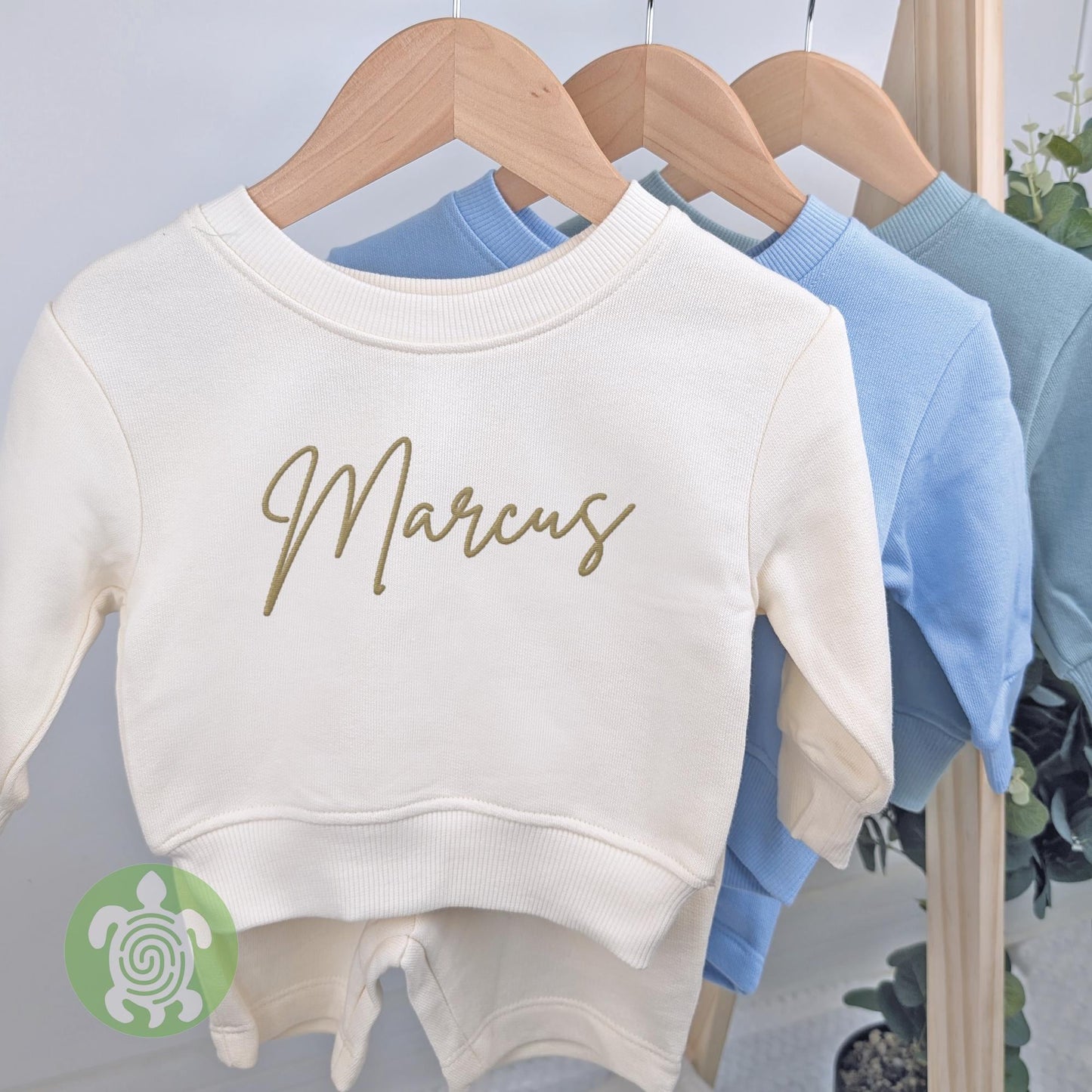 Personalised Sweater and Shorts Embroidered Cotton Sets, Kids Sets, Personalised Outfit, Toddler Outfit, Children's Summer Outfit Set