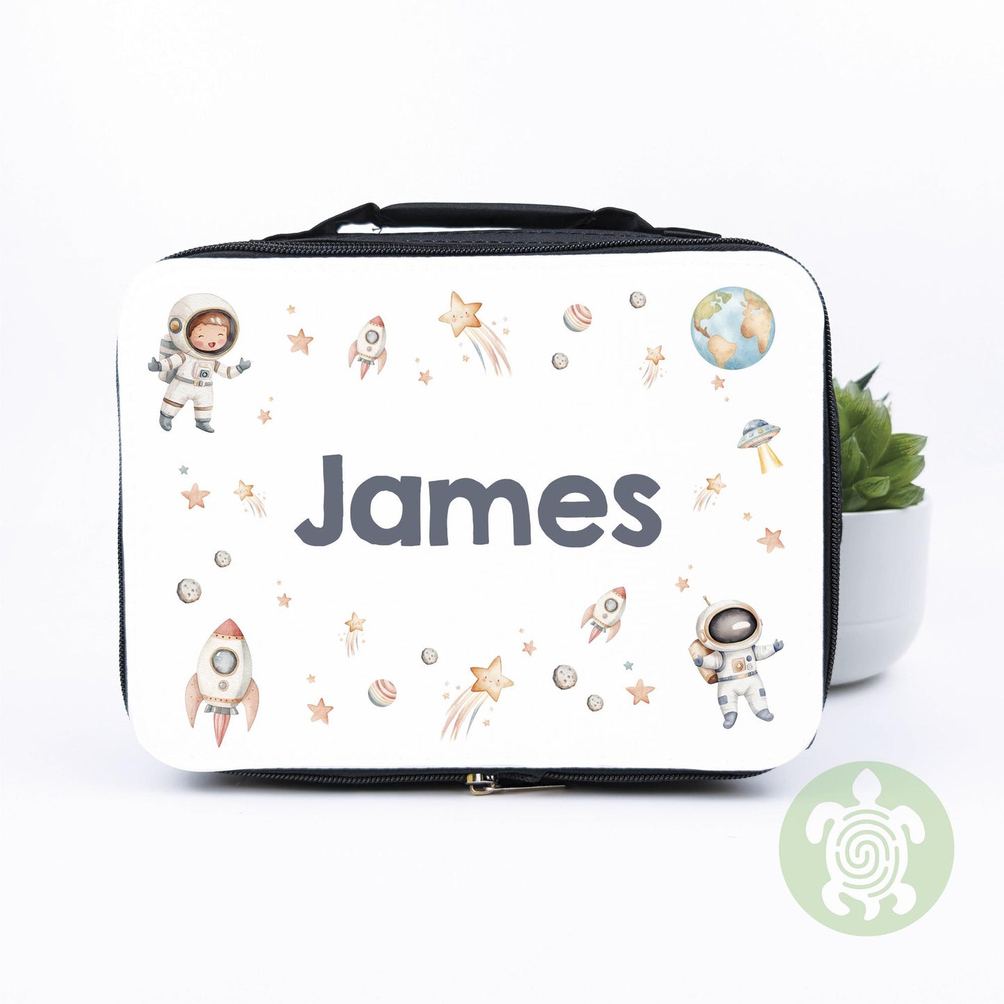 Personalised Spaceman Lunch Bag, Snack Box & Water Bottle Set - Kids Lunch Bag - Boys Lunch Box - Kids Water Bottles - Boys back to school
