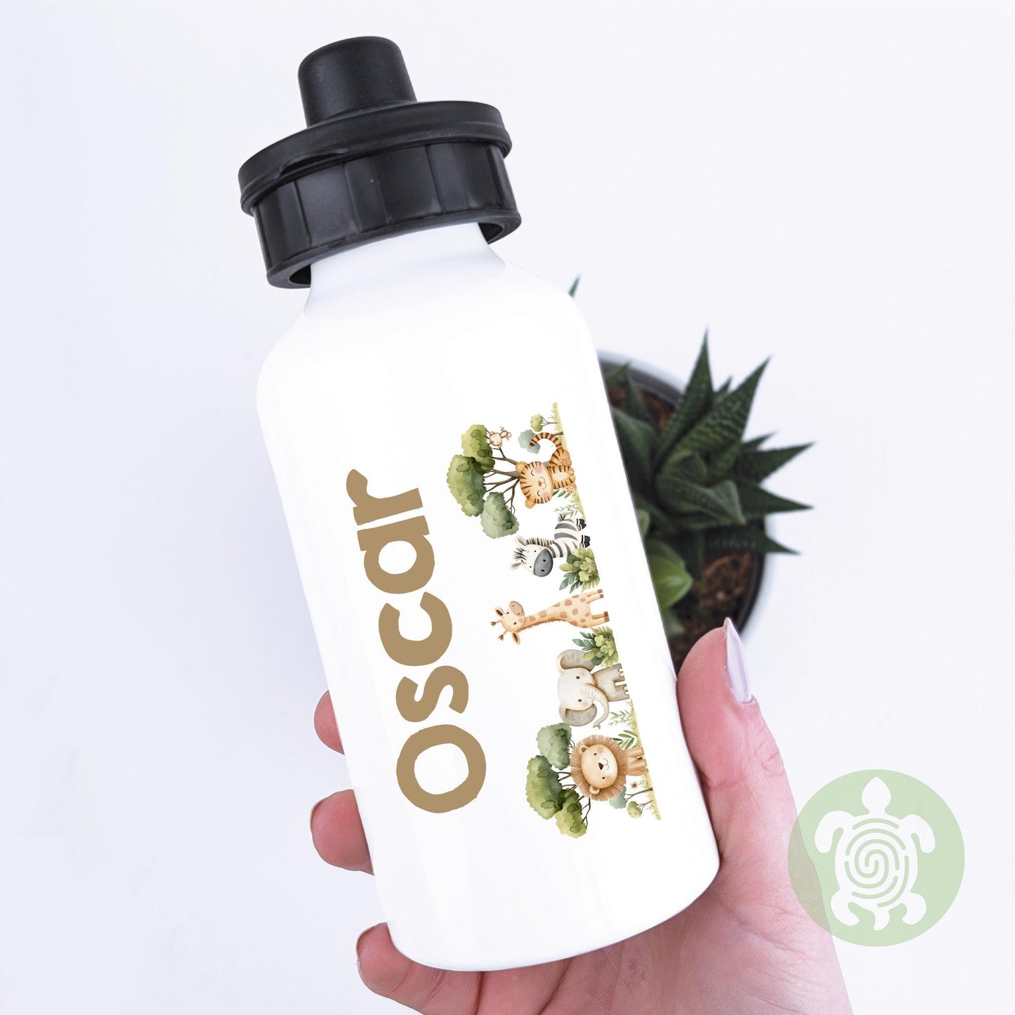 Personalised Safari Lunch Bag, Snack Box & Water Bottle Set - Kids Lunch Bag - Boys Lunch Box - Kids Water Bottles - Boys back to school