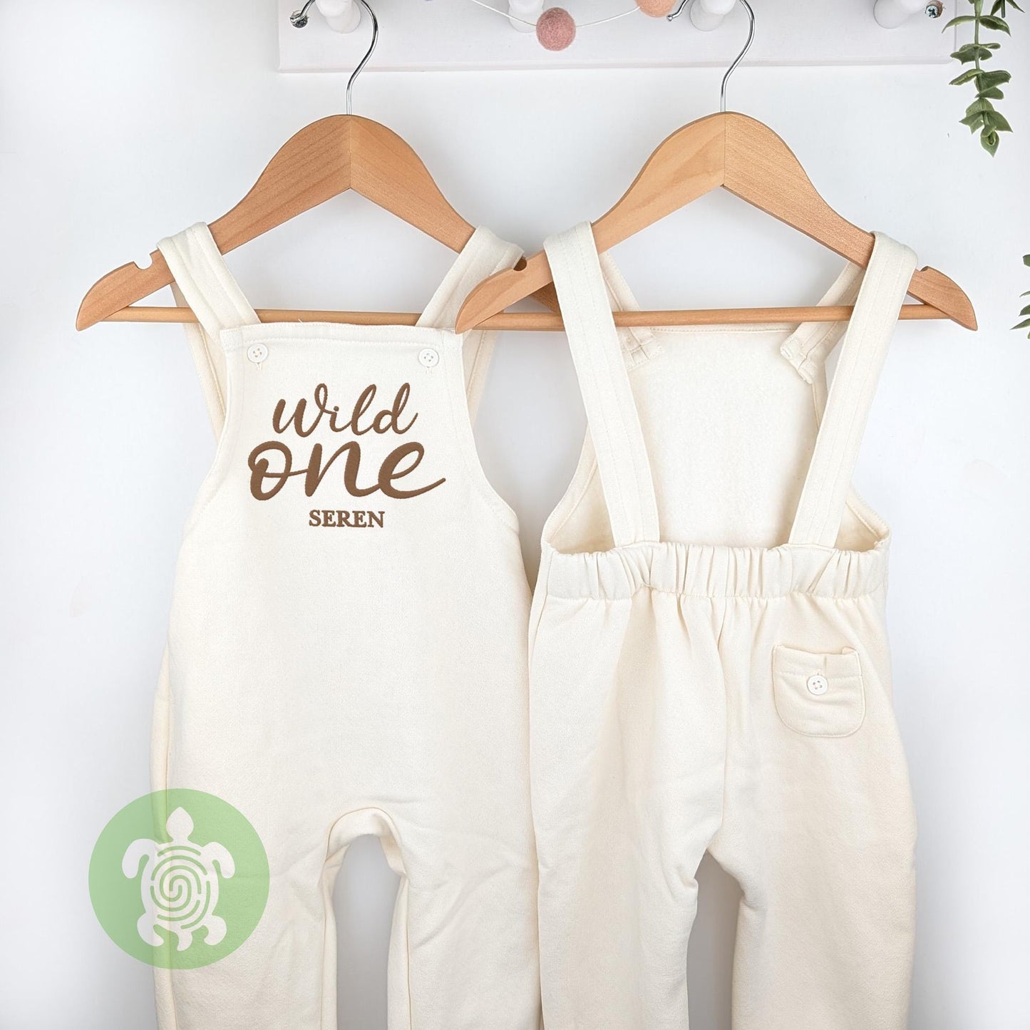 Embroidered Wild One Birthday Fleece Dungarees, Party Outfit design, Toddler 1st First, Boy Girl Party Outfit, Kids Overalls,Birthday Outfit