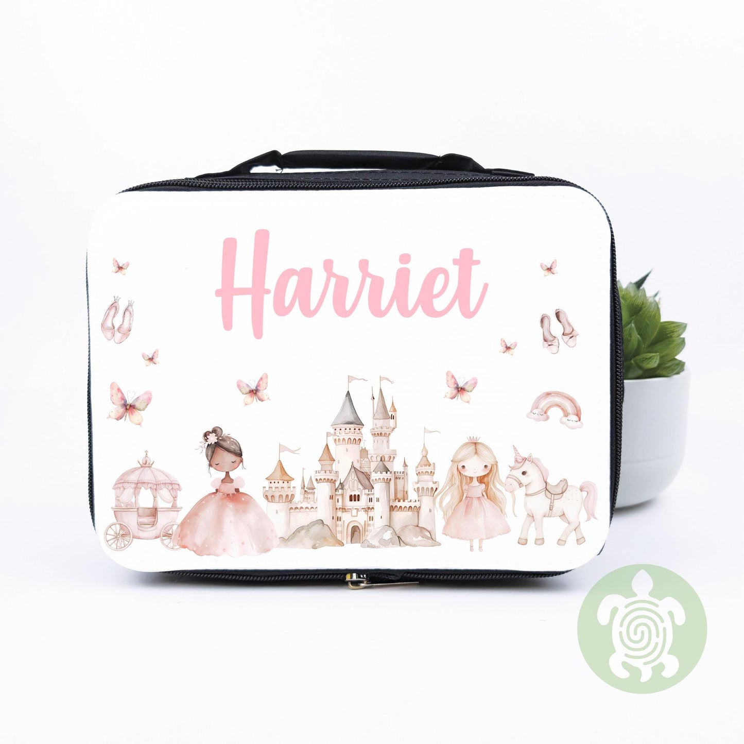 Personalised Princess Lunch Bag, Snack Box & Water Bottle Set - Kids Lunch Bag - Girls Lunch Box - Kids Water Bottles - Girls back to school