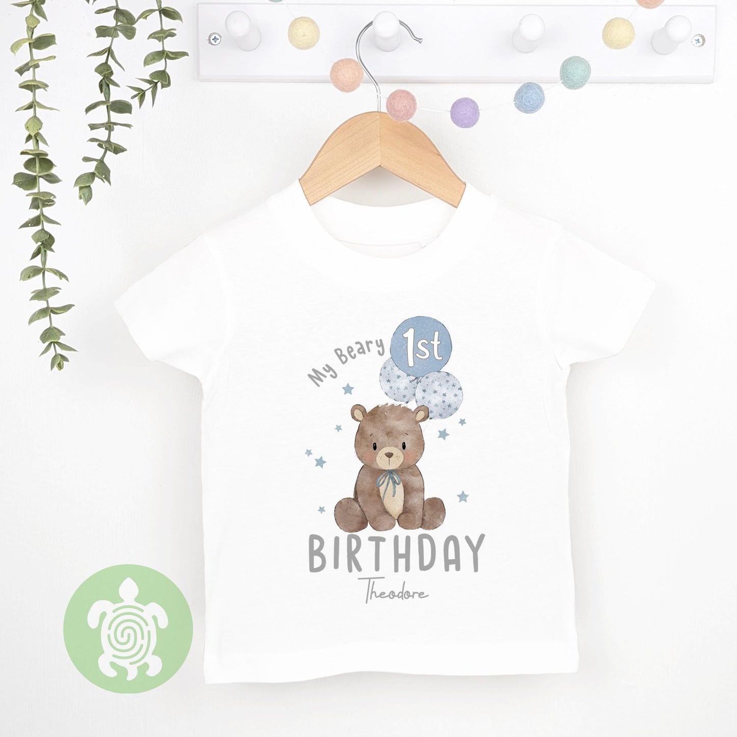 Personalised Beary 1st Birthday Embroidered Outfit Navy Fleece Dungarees, 1st Party Outfit, Childs Clothing, Birthday Outfit, Bear Themed