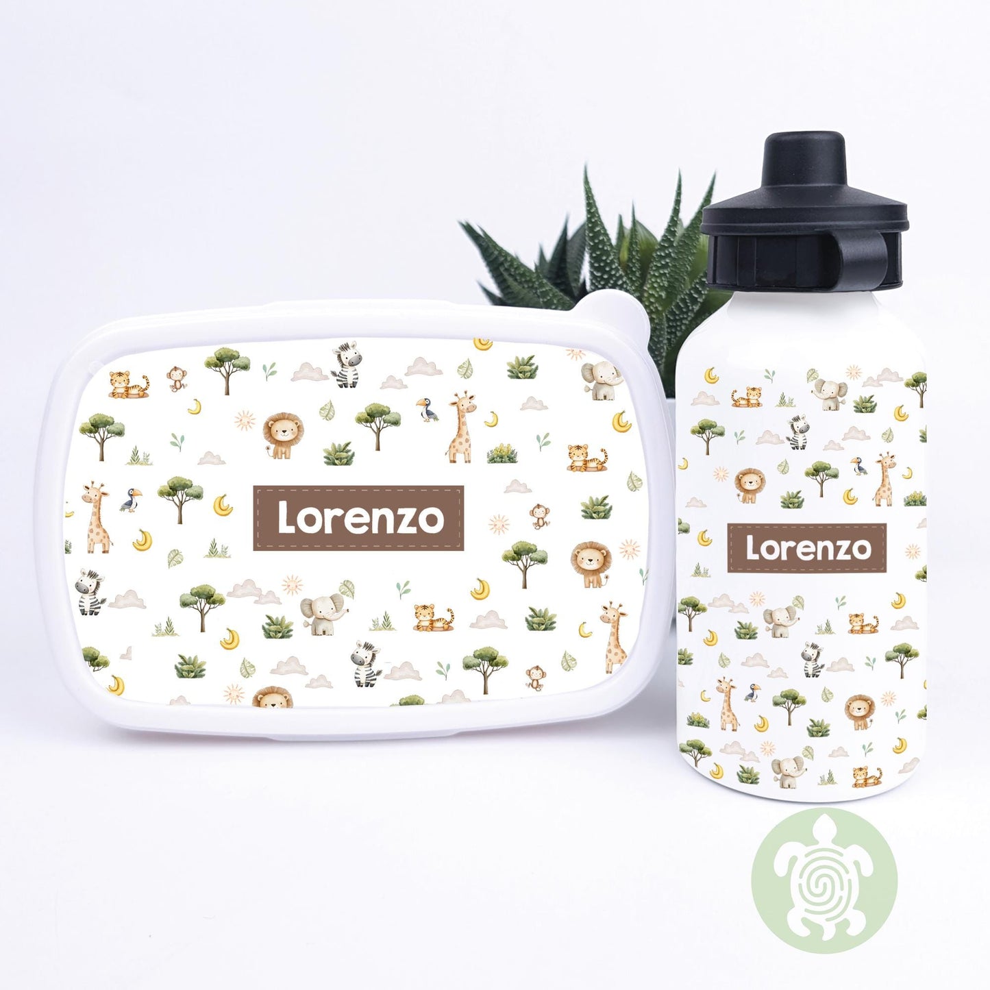 Personalised Children's Snack Box & Water Bottle Set - Kids Lunch Set - Boys Lunch Box - Kids Water Bottles - Boys back to school - Custom