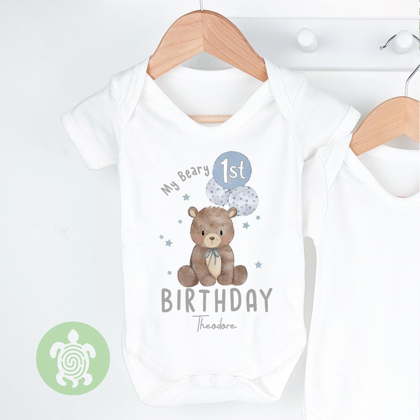 Personalised Beary 1st Birthday Embroidered Outfit Navy Fleece Dungarees, 1st Party Outfit, Childs Clothing, Birthday Outfit, Bear Themed
