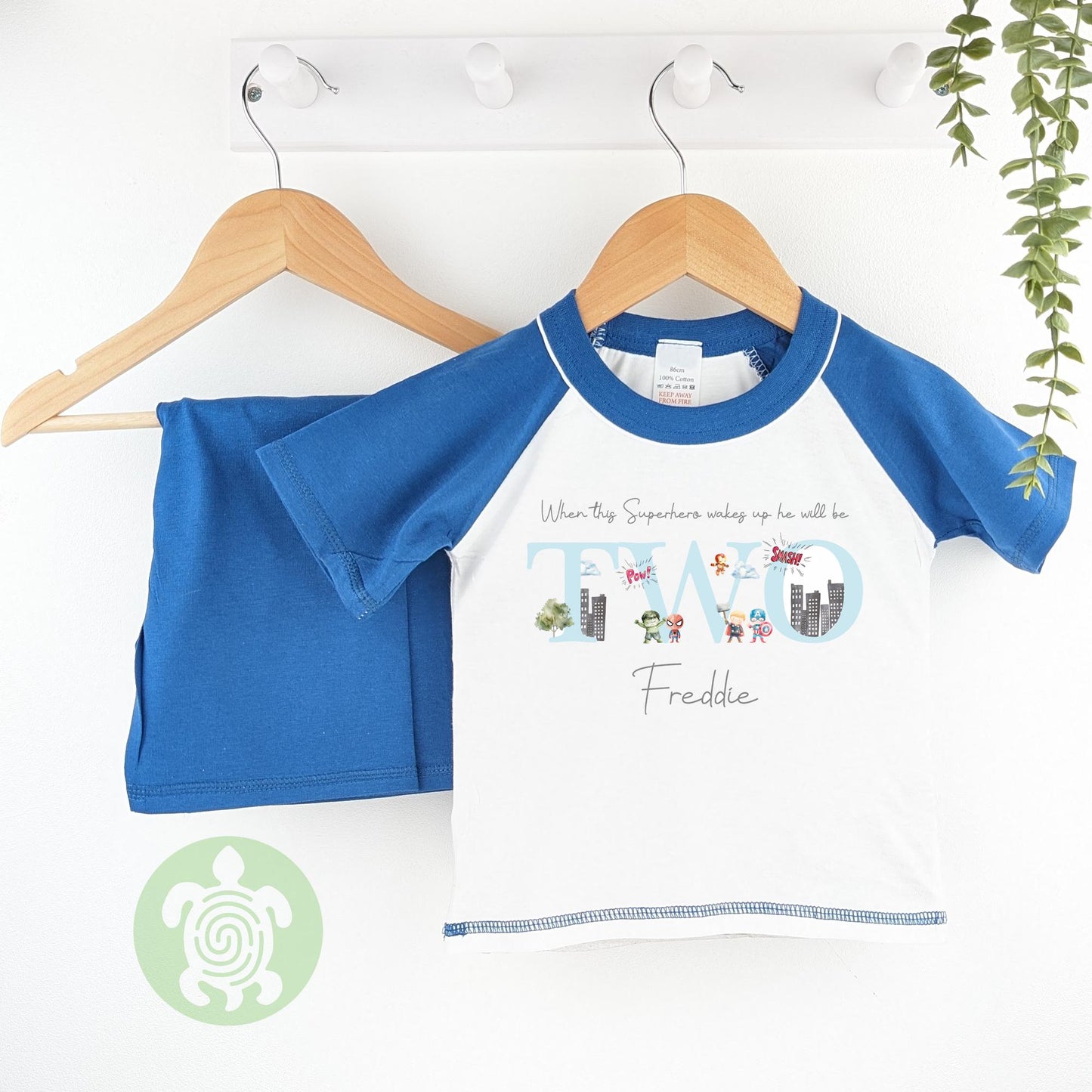 Personalised Birthday Shorts Sleeve & Shorts set, 1st 2nd 3rd Birthday, Boy Girl Pyjamas, When I Wake Up I'll Be, Birthday Gift, Summer Set