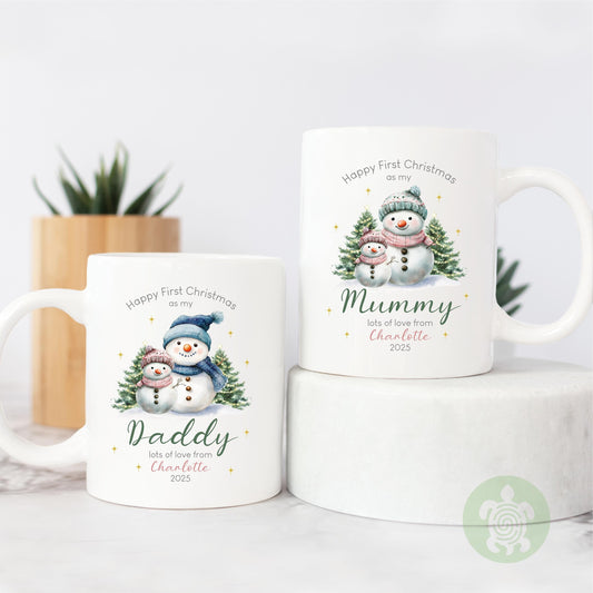 Personalised First Christmas as my Mummy Daddy Mug | Christmas Gift | New Parent Gift | First Christmas | Baby Gift | Christmas Keepsake