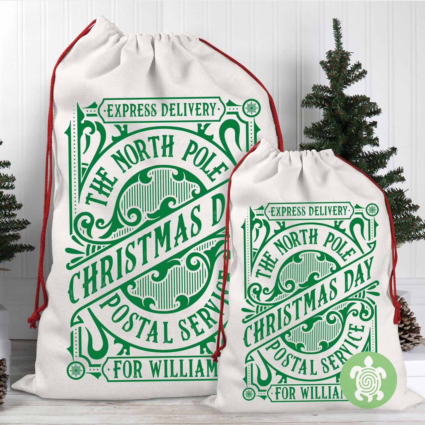 Personalised Christmas Traditional Sack, Luxury Linen Polyester Sack, Christmas Eve Box, 1st Christmas sack, Toy Gift bag, Family Christmas