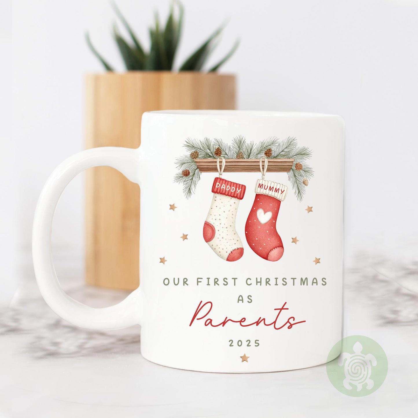 Personalised Couples First Christmas Mug, Ceramic Gift, 1st Xmas Together, Keepsake 2025, 1st Xmas Married, Engaged, Together, New Parents