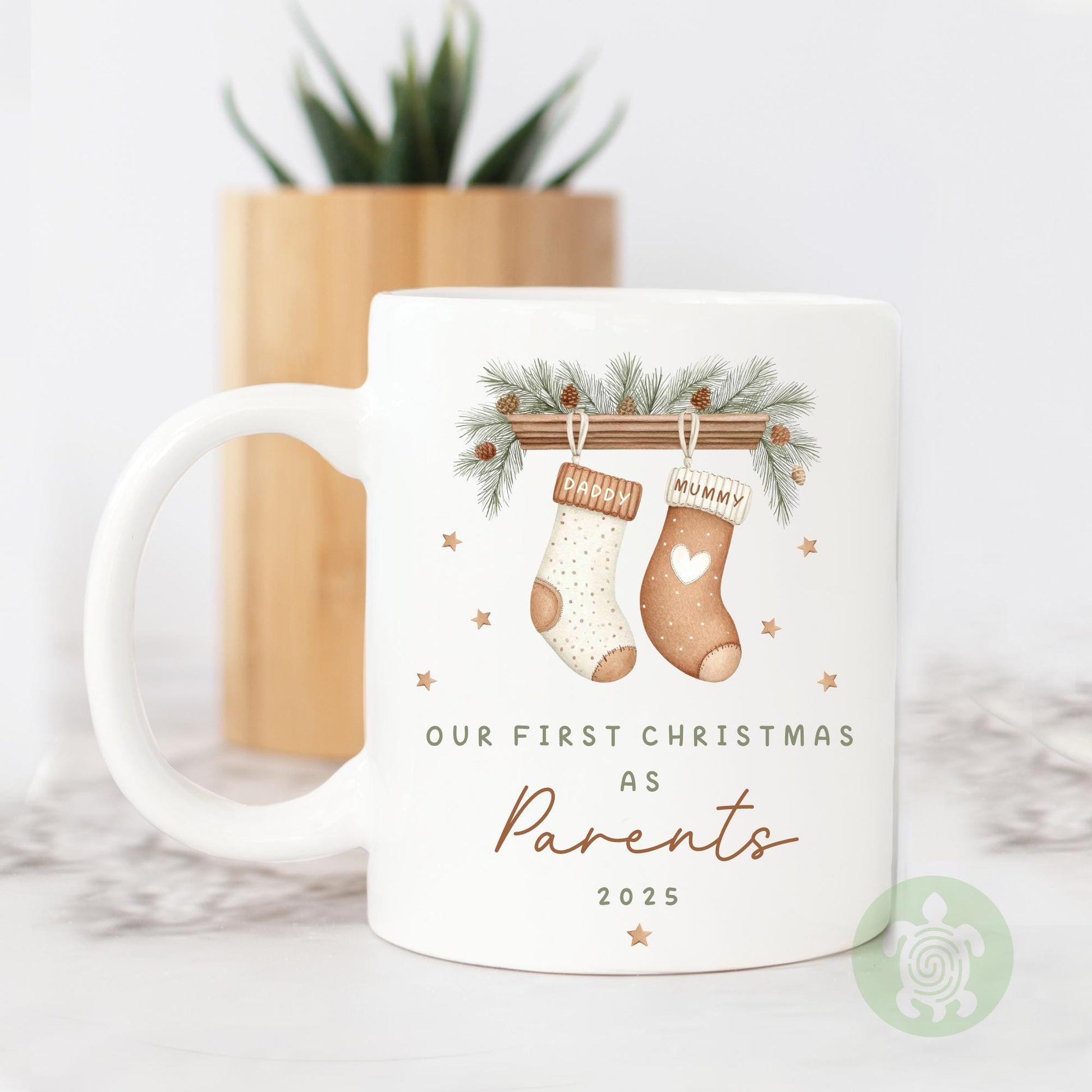 Personalised Couples First Christmas Mug, Ceramic Gift, 1st Xmas Together, Keepsake 2025, 1st Xmas Married, Engaged, Together, New Parents