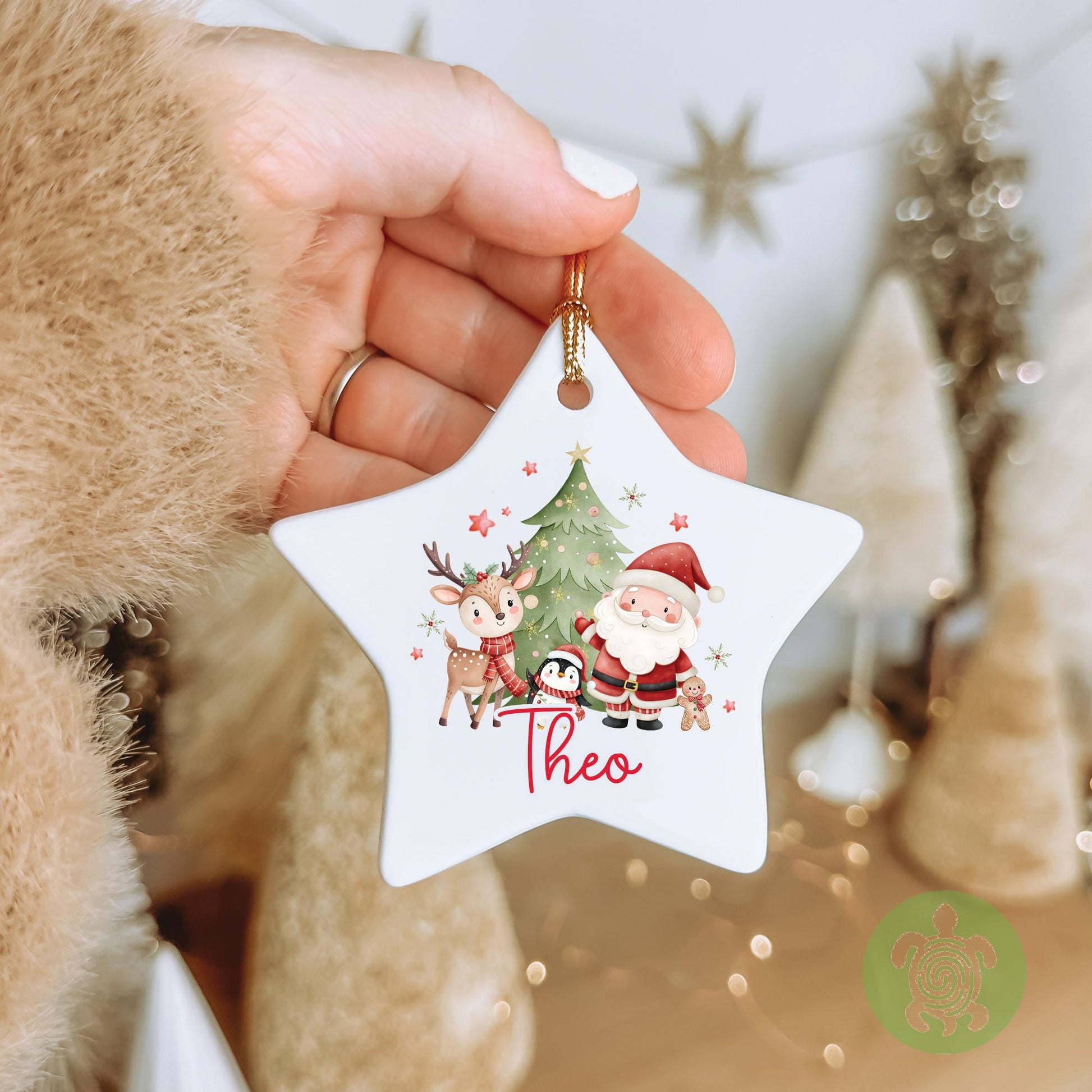 Personalised Children's Christmas Ornament | Ceramic Bauble | Custom Newborn Gift | 1st Xmas Tree Decoration | Keepsake 2025 |