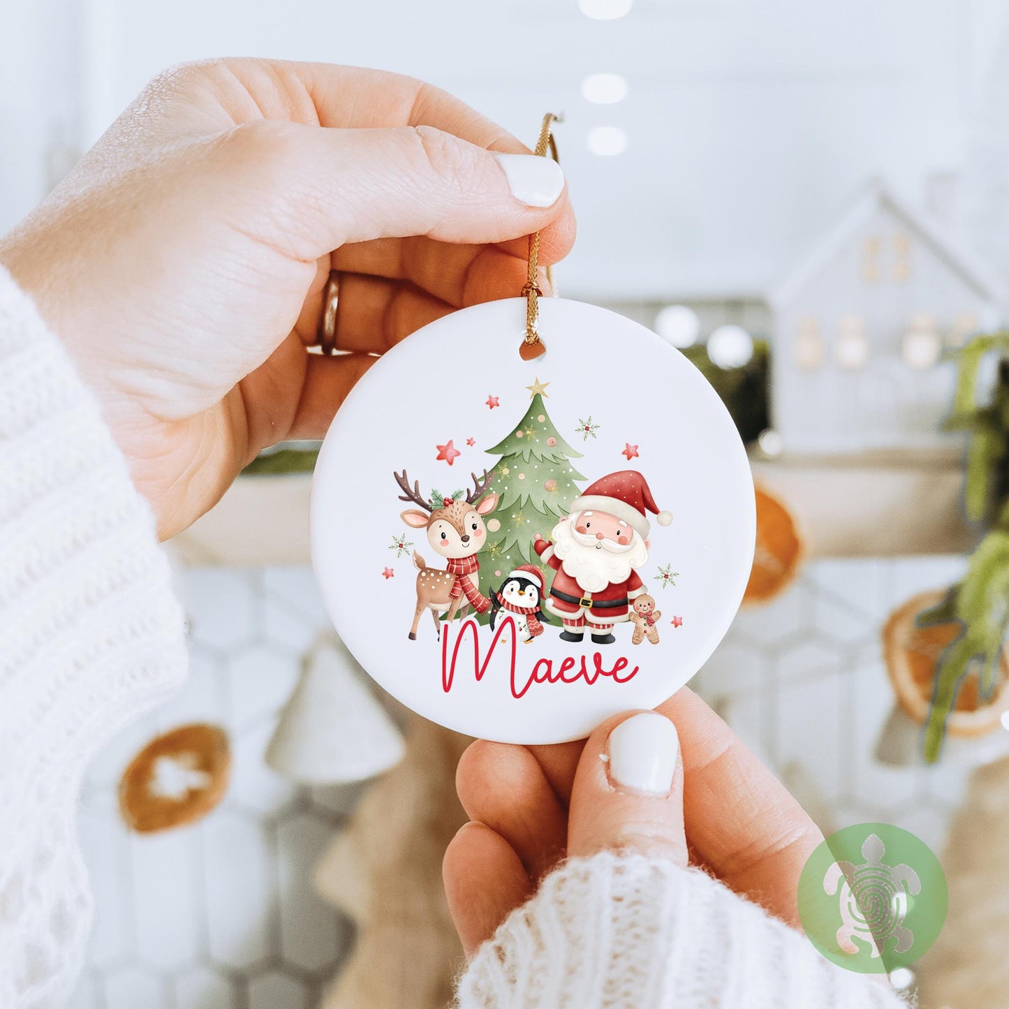Personalised Children's Christmas Ornament | Ceramic Bauble | Custom Newborn Gift | 1st Xmas Tree Decoration | Keepsake 2025 |
