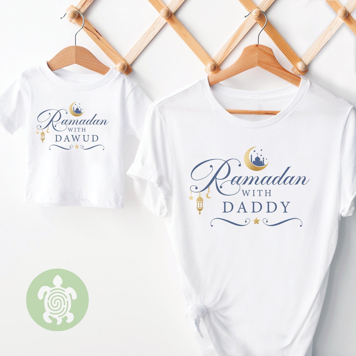 Personalised Ramadan With.. Family Matching T-Shirt Sweatshirt Set, Babygrow, Eid Mubarak, Ramadan Kareem, Matching Celebration Outfits
