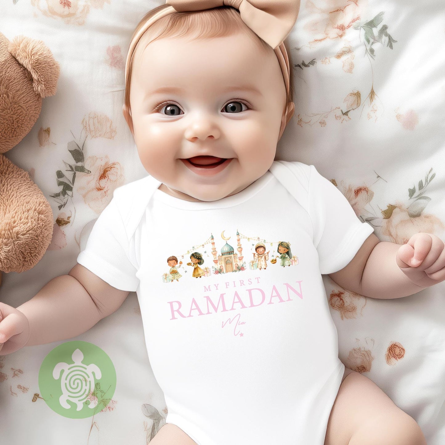 Personalised My First Ramadan, Babies 1st Ramadan and Eid, Newborn Sleepwear, Celebration Pyjamas, Eid Ramadan, Baby vest